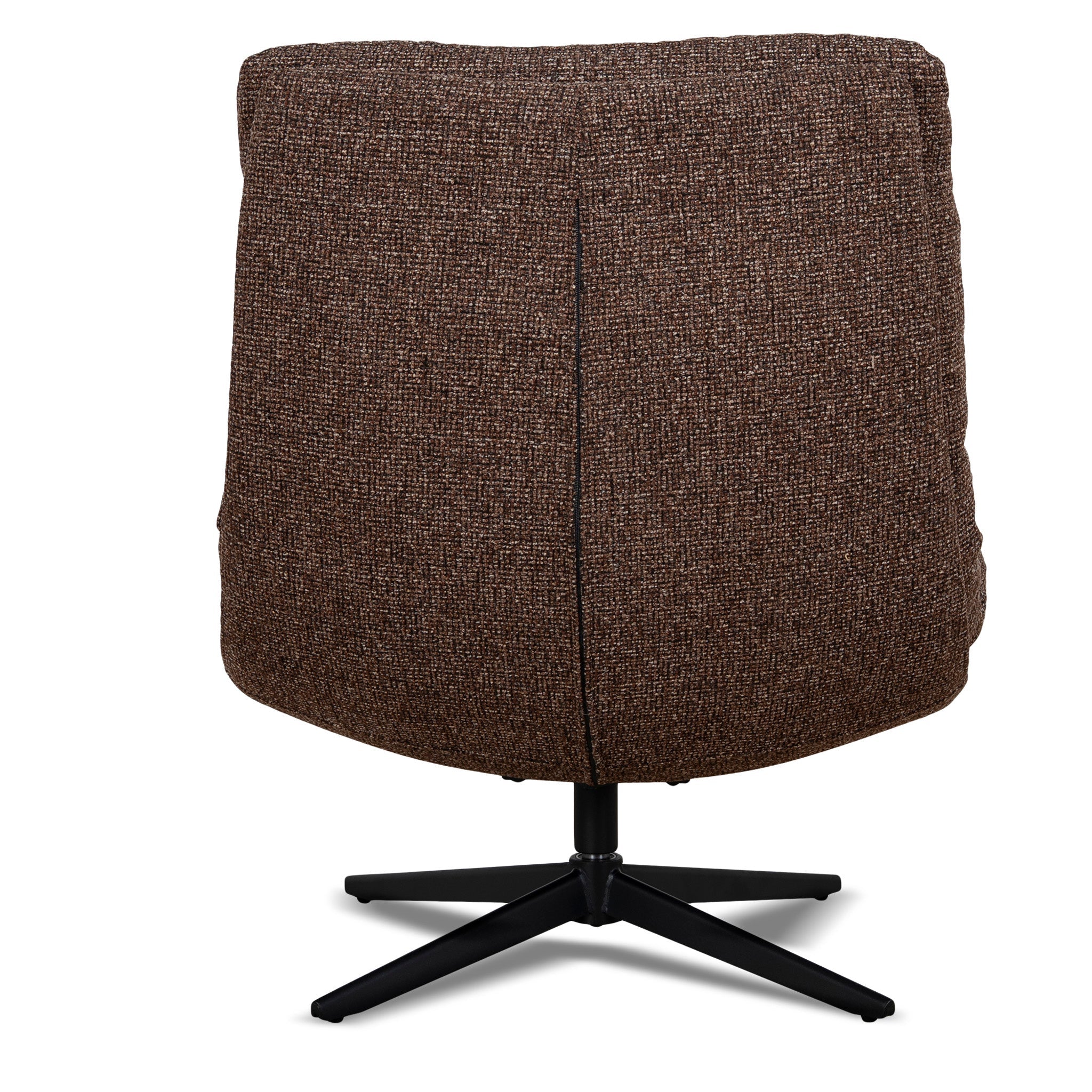 CLC12437-CI Black Lounge Chair - Verona Cinnamon Weave