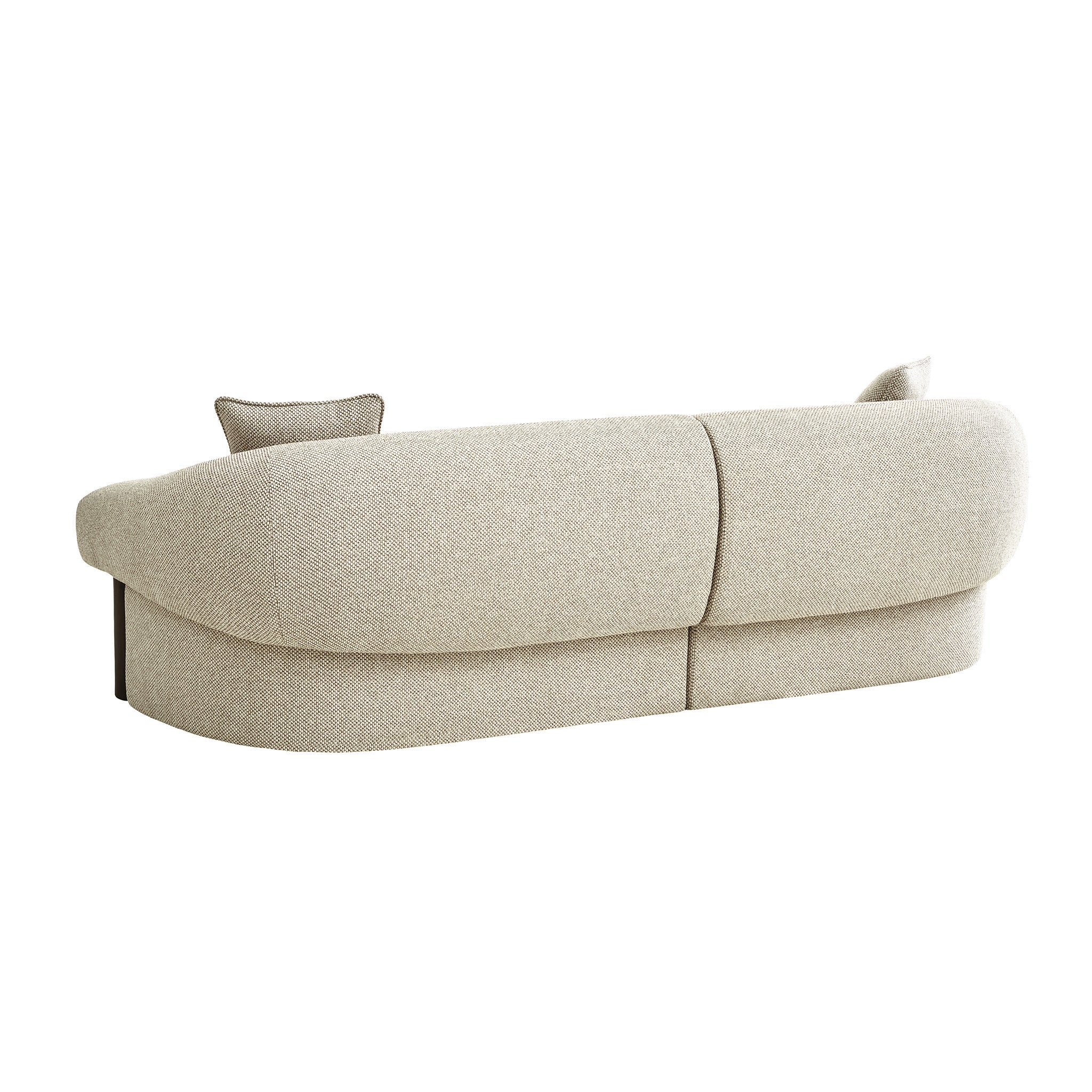 CLC12574-IG Dark Brown 3 Seater Sofa - Soft Beige