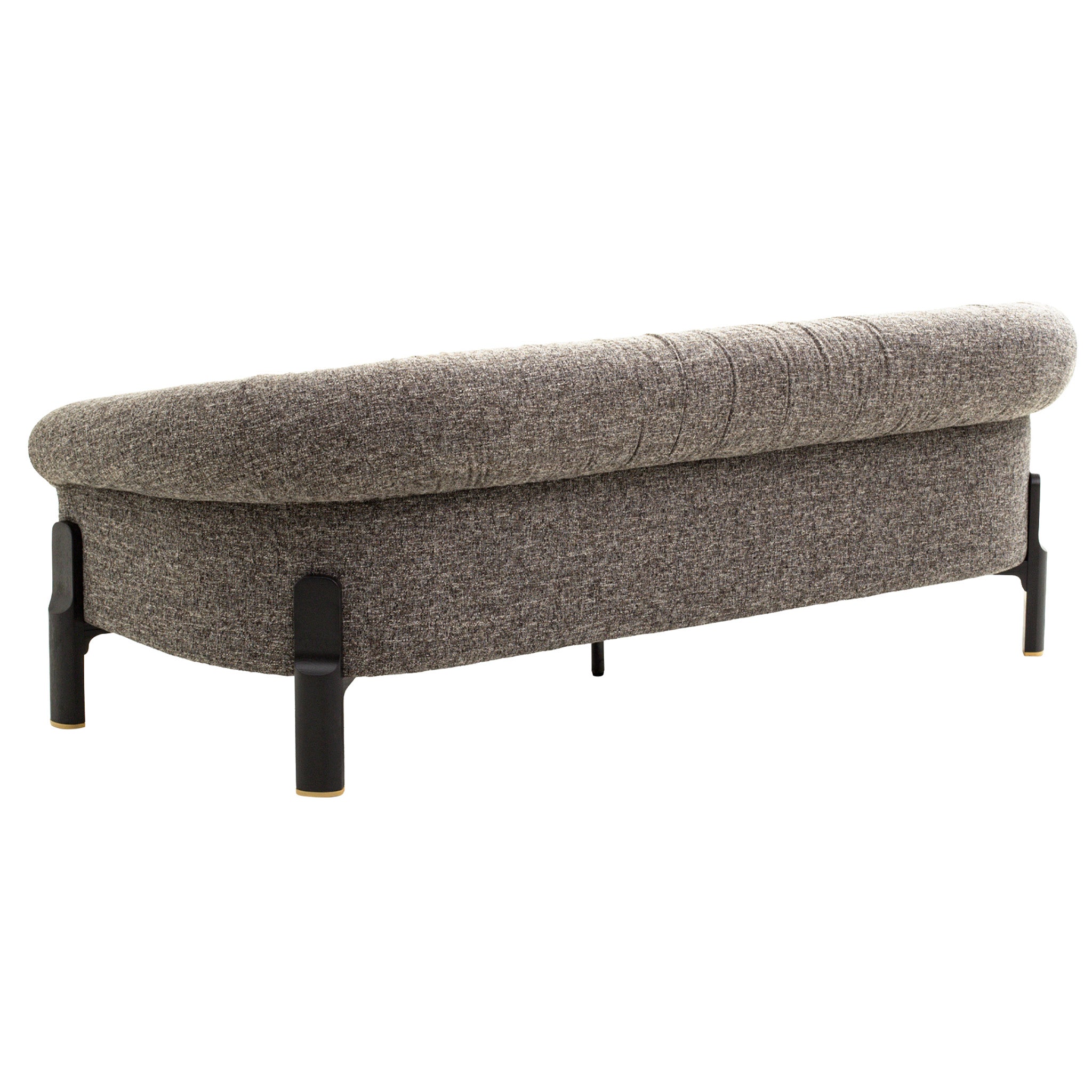 Black 3 Seater Sofa - Shadow Grey