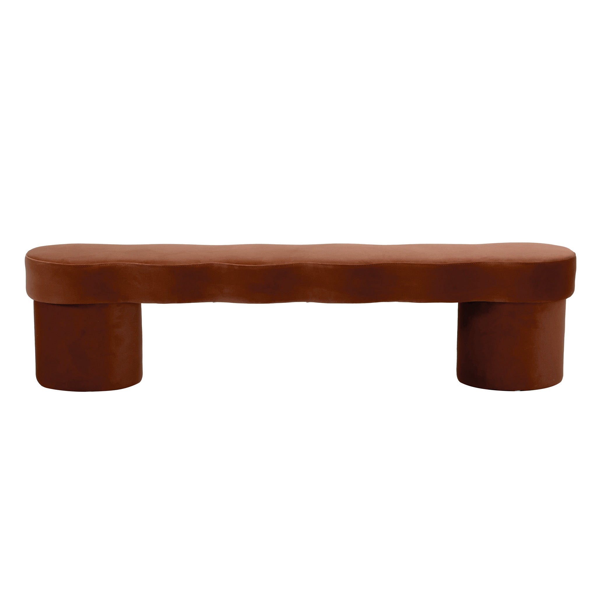 CLC12645-FH Ottoman Bench - Burnt Brown
