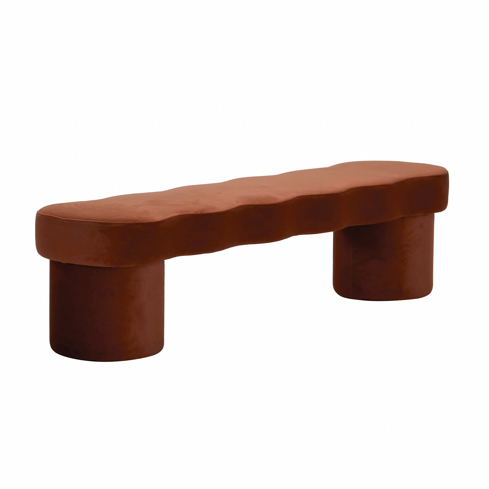 CLC12645-FH Ottoman Bench - Burnt Brown