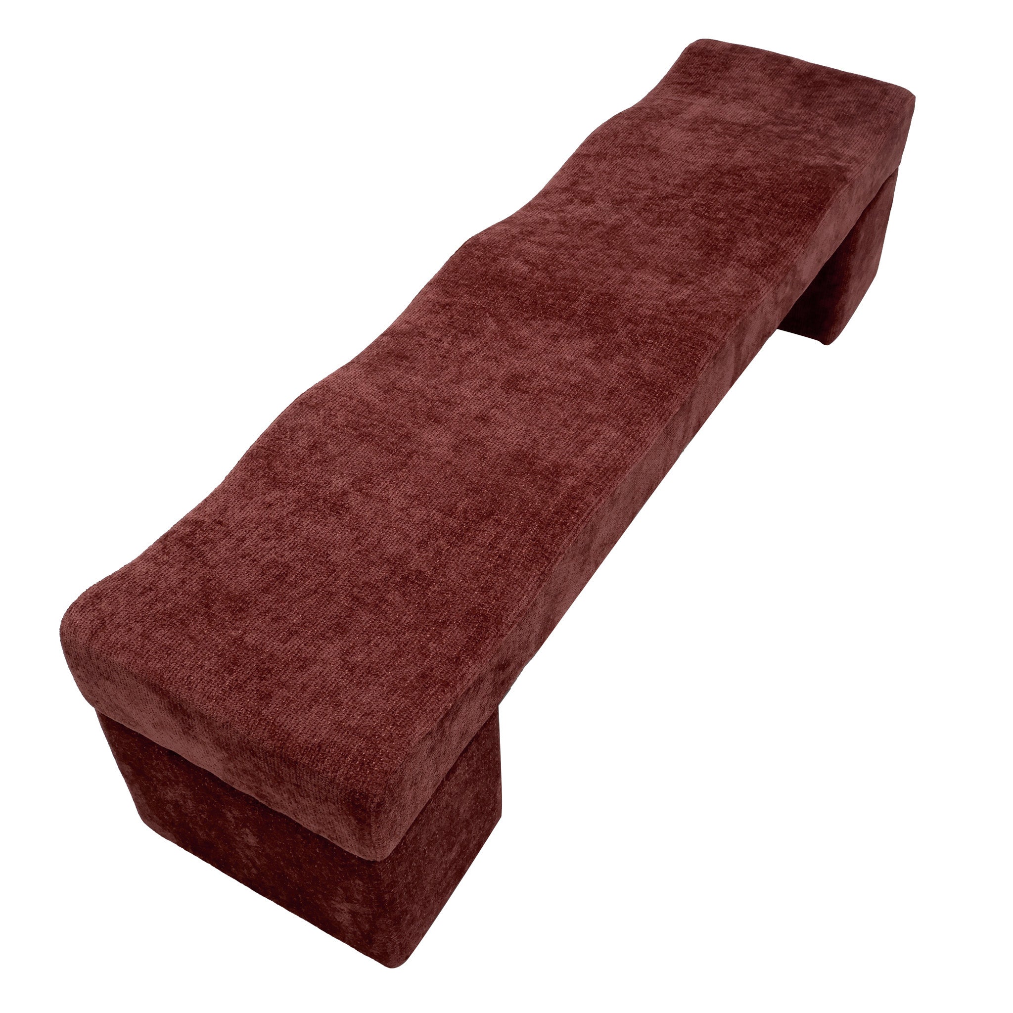 CLC12646-FH 1.8m Ottoman Bench - Lila Burgundy