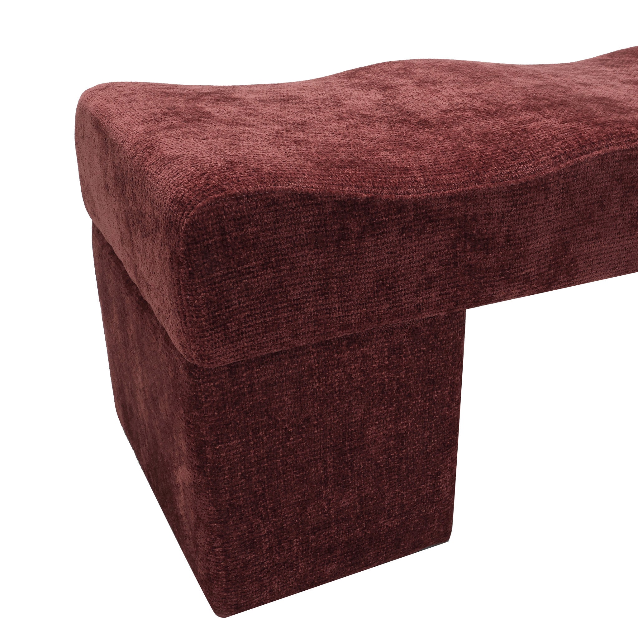 CLC12646-FH 1.8m Ottoman Bench - Lila Burgundy