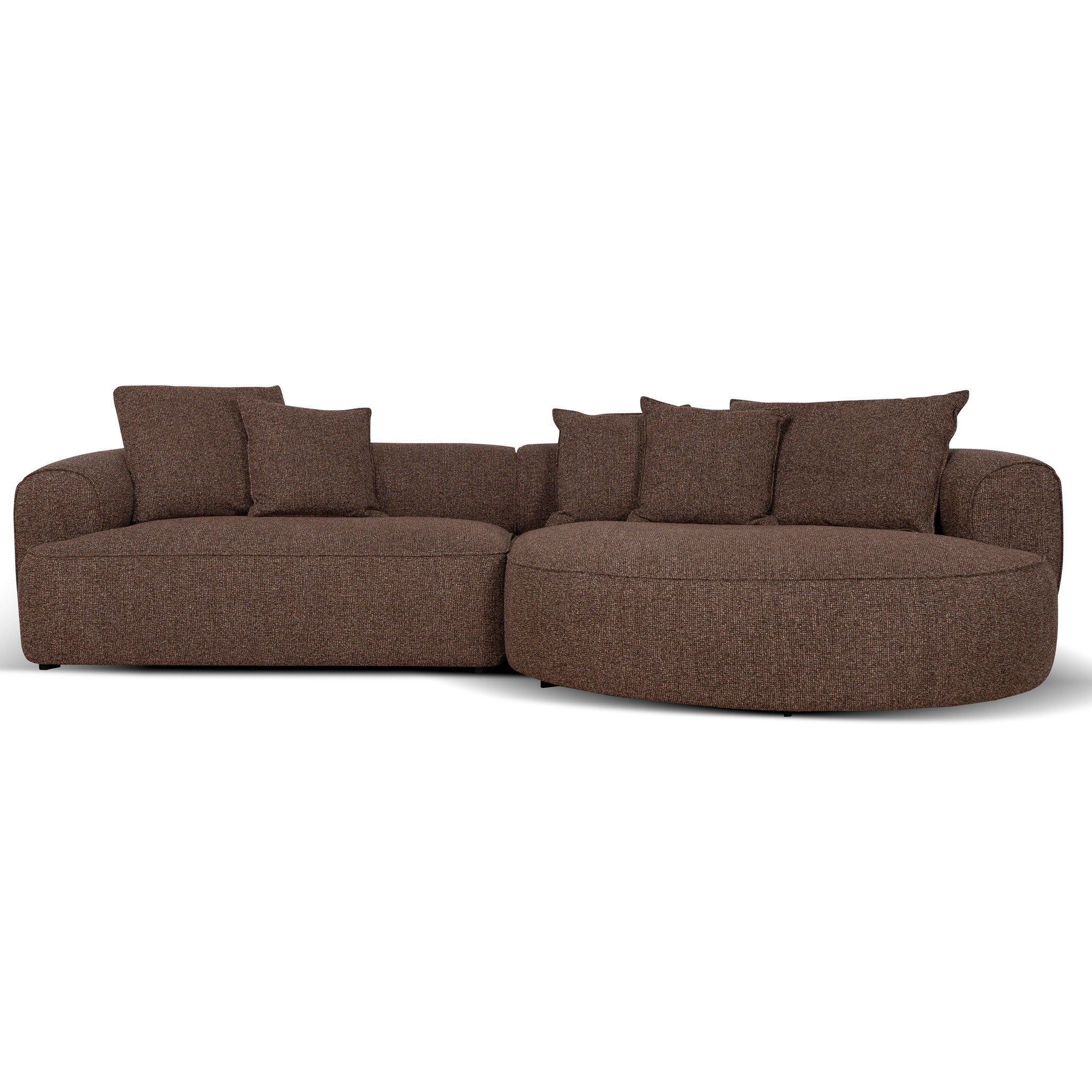 CLC12657-KJ Right Chaise Sofa - Verona Cinnamon Weave