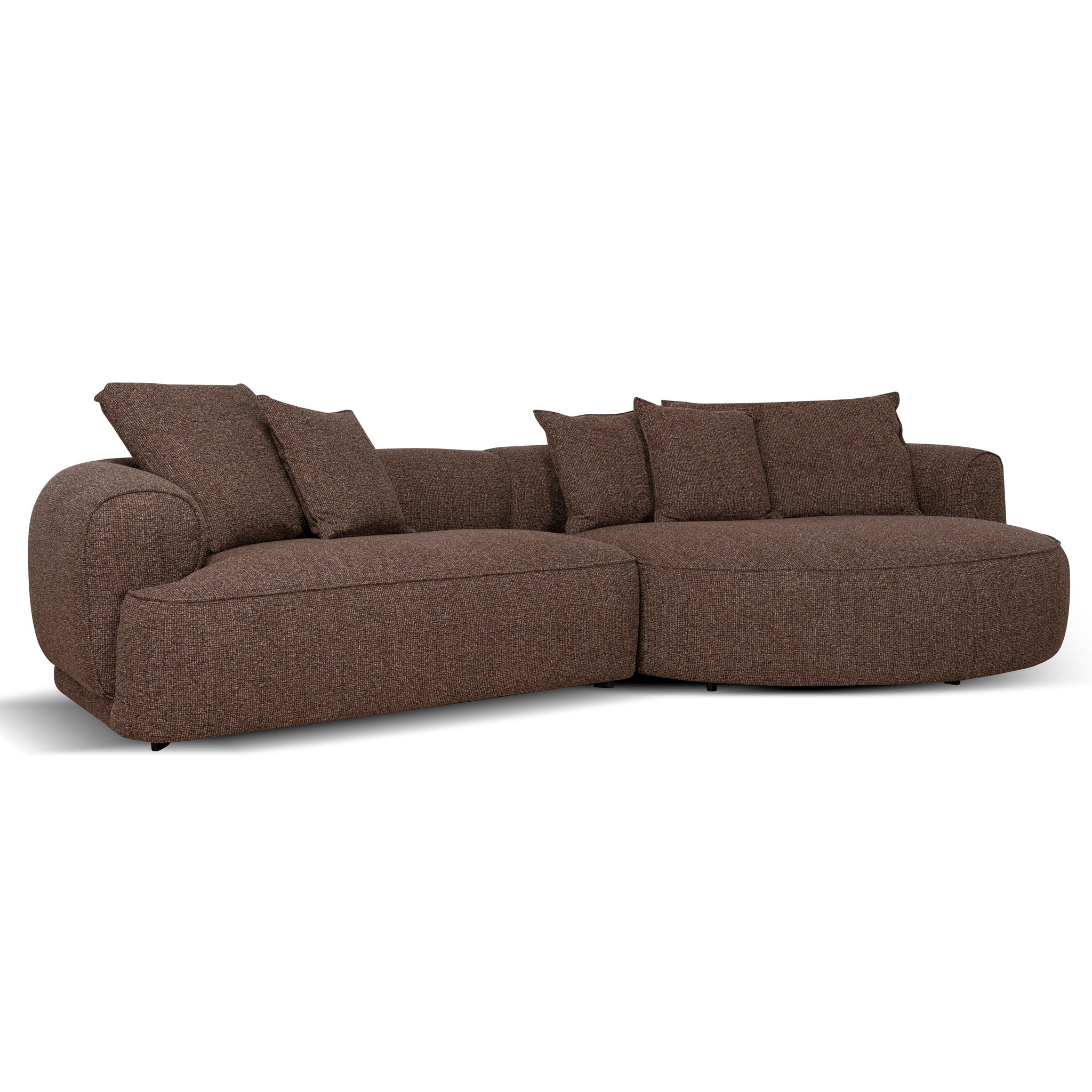 CLC12657-KJ Right Chaise Sofa - Verona Cinnamon Weave