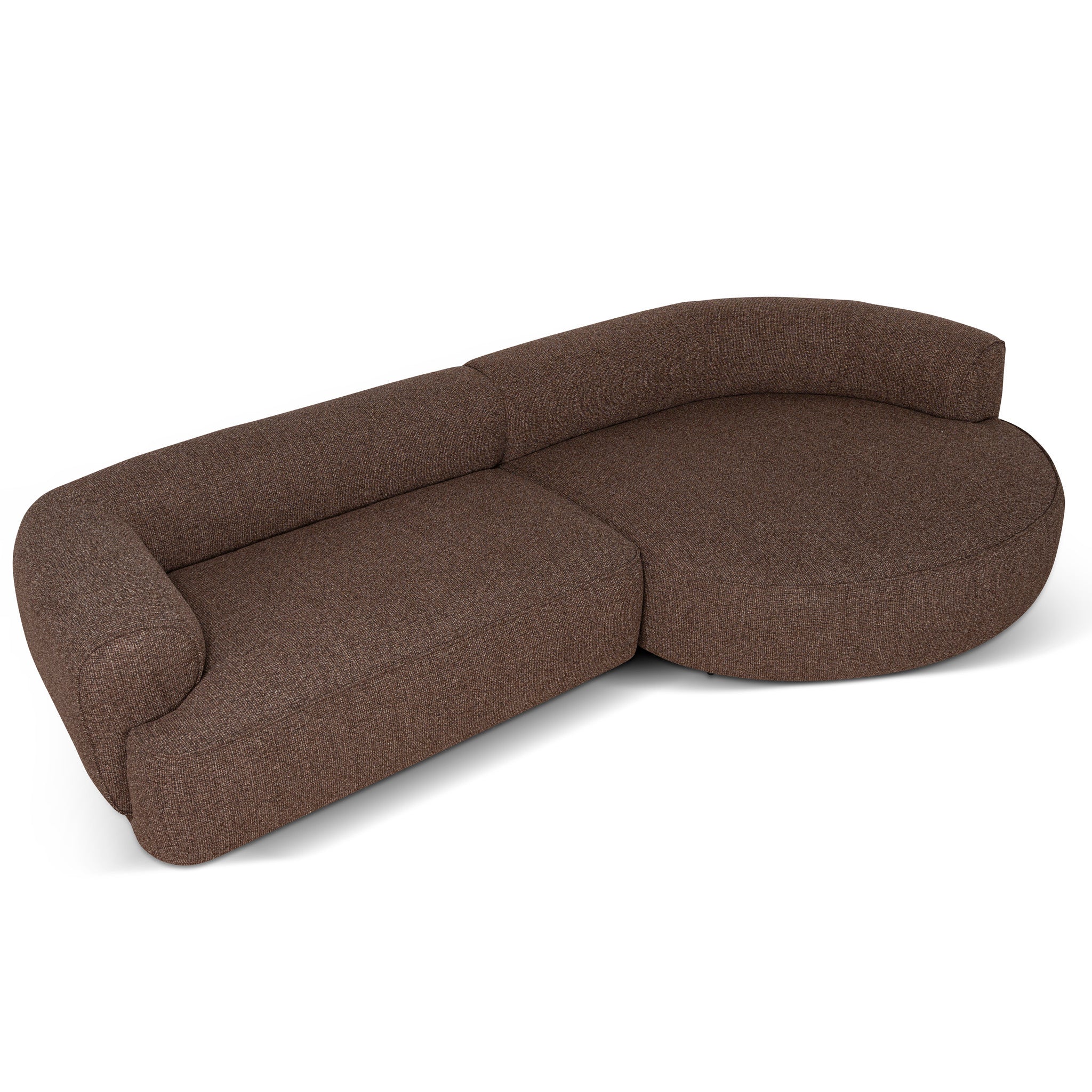 Right Chaise Sofa - Verona Cinnamon Weave