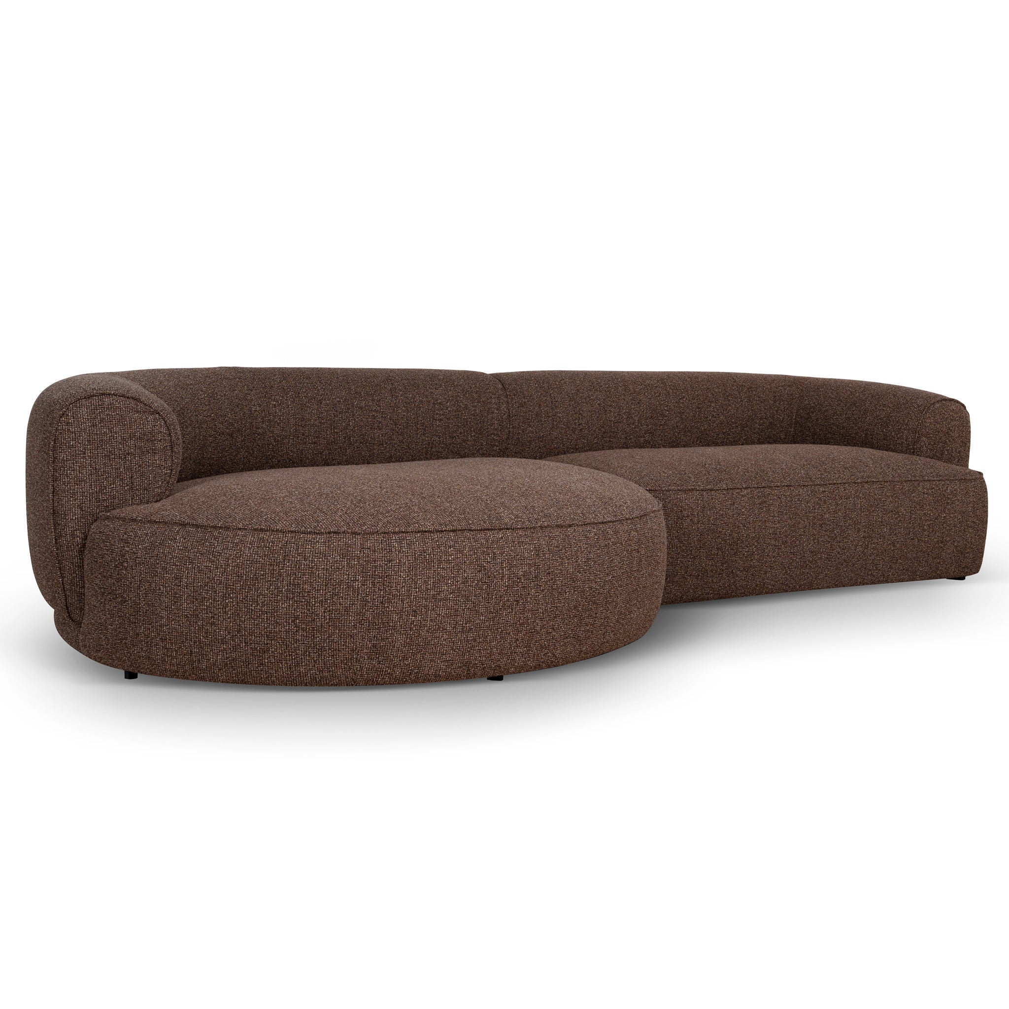 CLC12658-KJ Left Chaise Sofa - Verona Cinnamon Weave