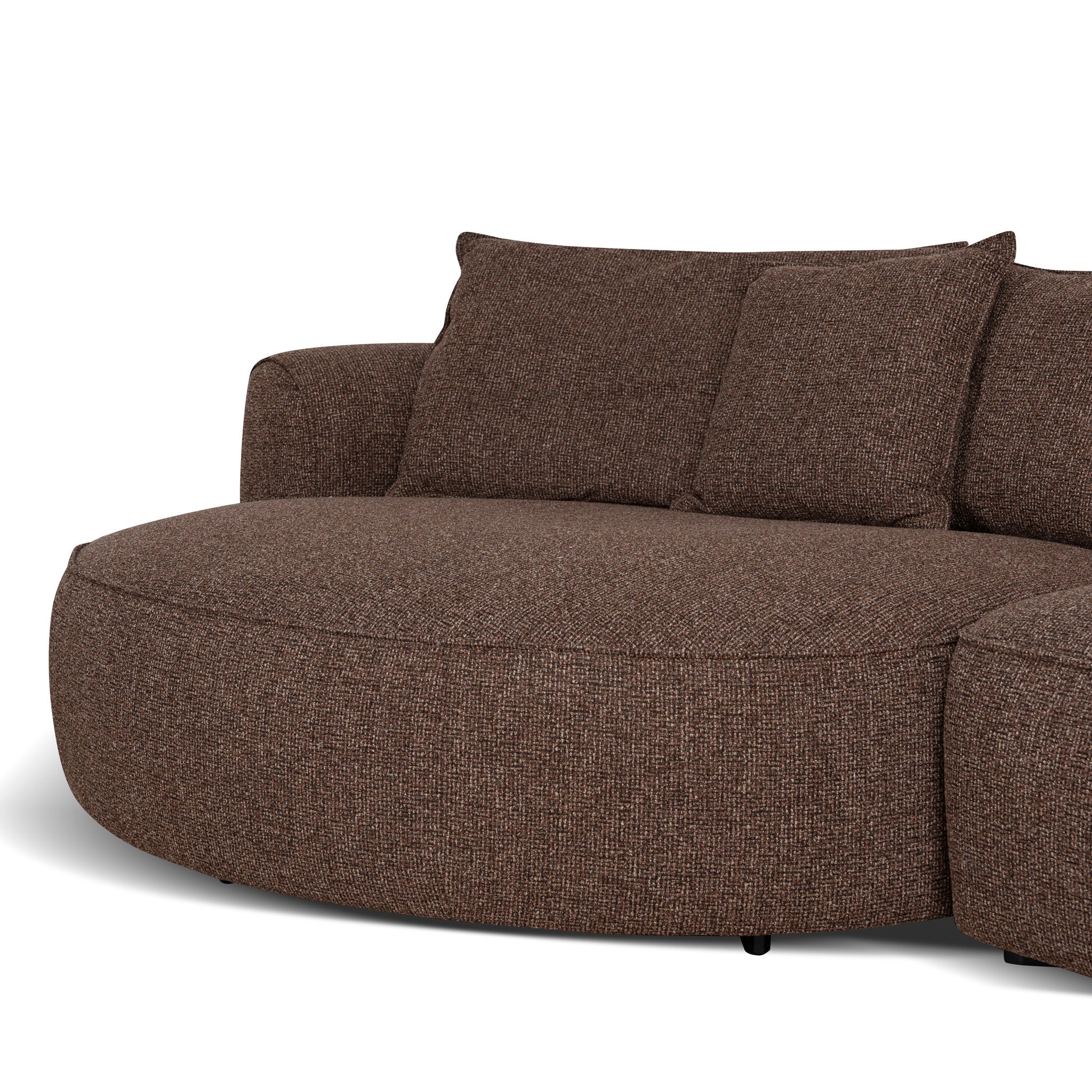 CLC12658-KJ Left Chaise Sofa - Verona Cinnamon Weave