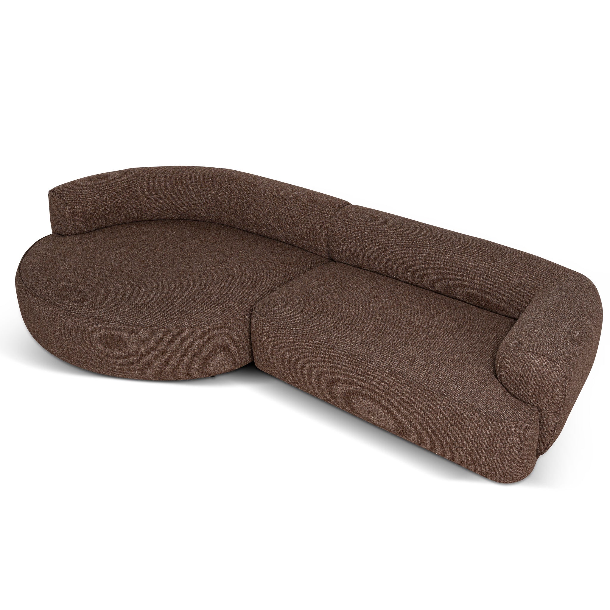 Left Chaise Sofa - Verona Cinnamon Weave