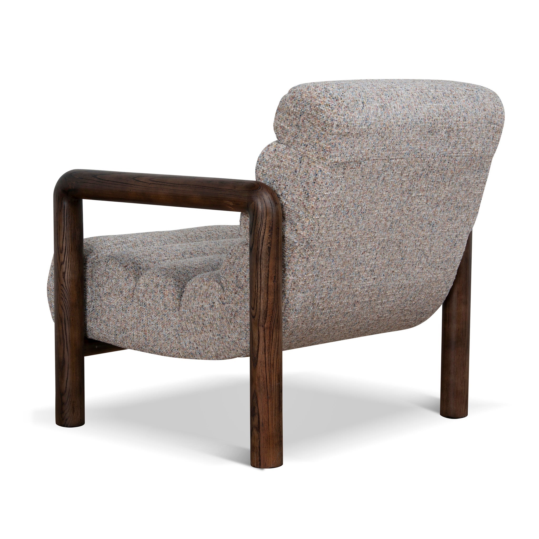 Fabric Lounge Chair - Multi Tone Neutral