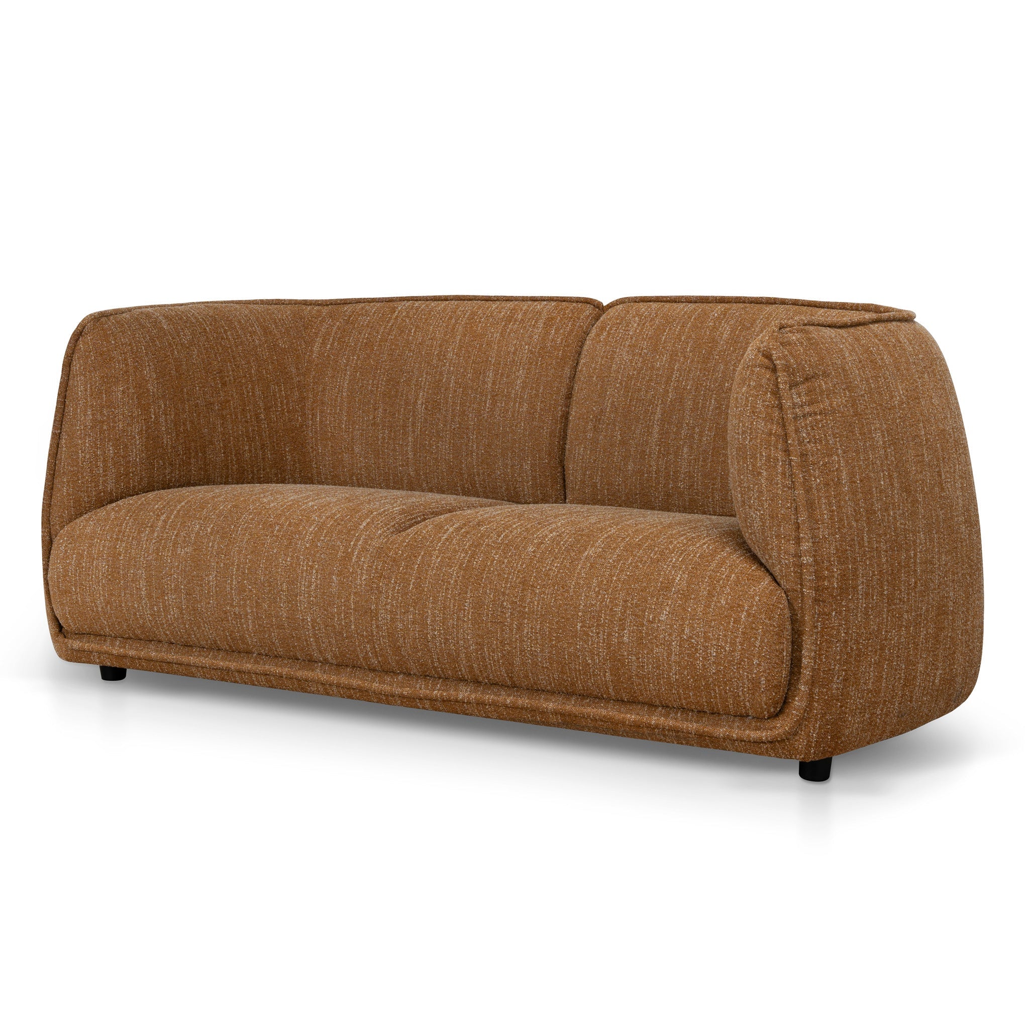 2 Seater Fabric Sofa - Ginger Brown