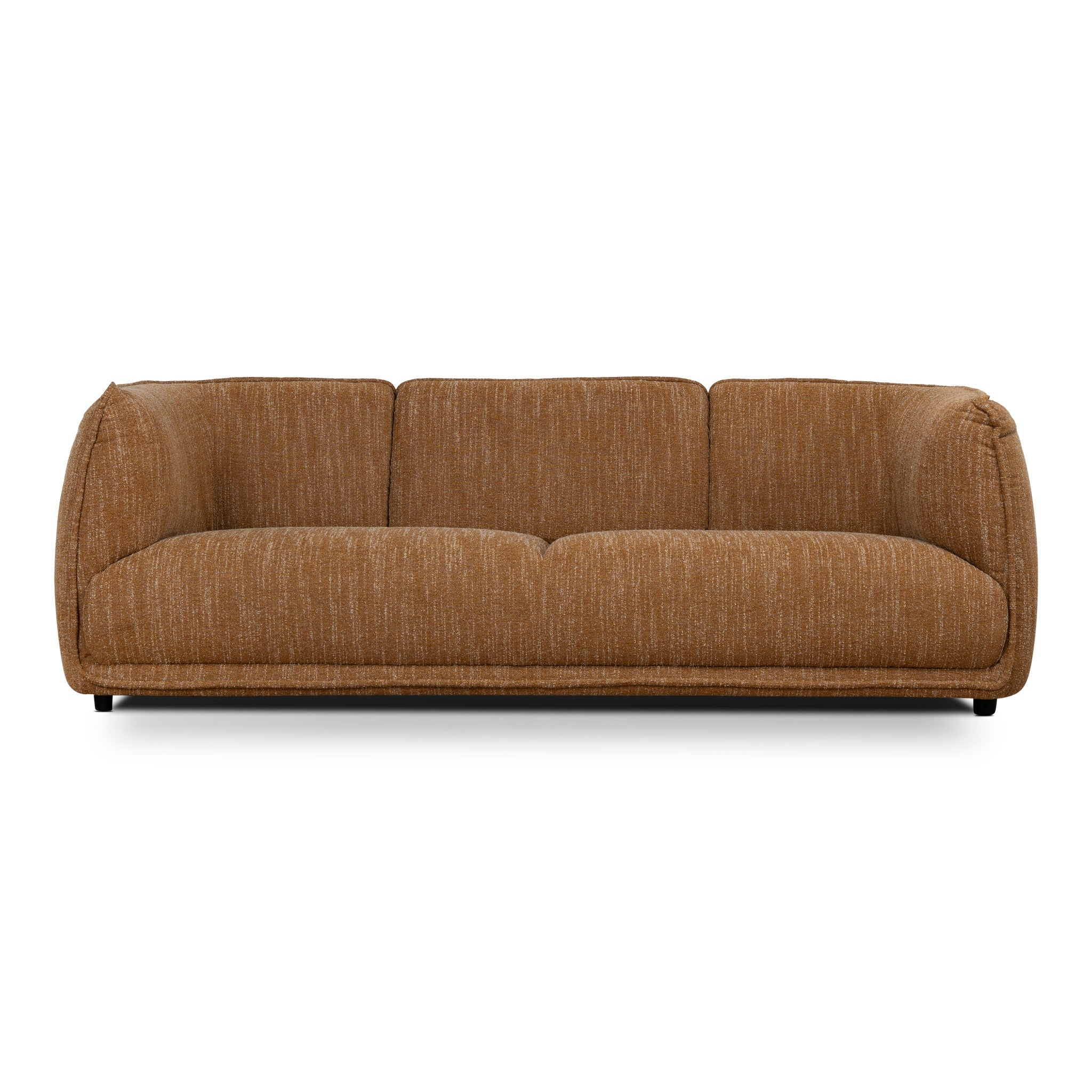 CLC12803-KSO 3 Seater Fabric Sofa - Ginger Brown