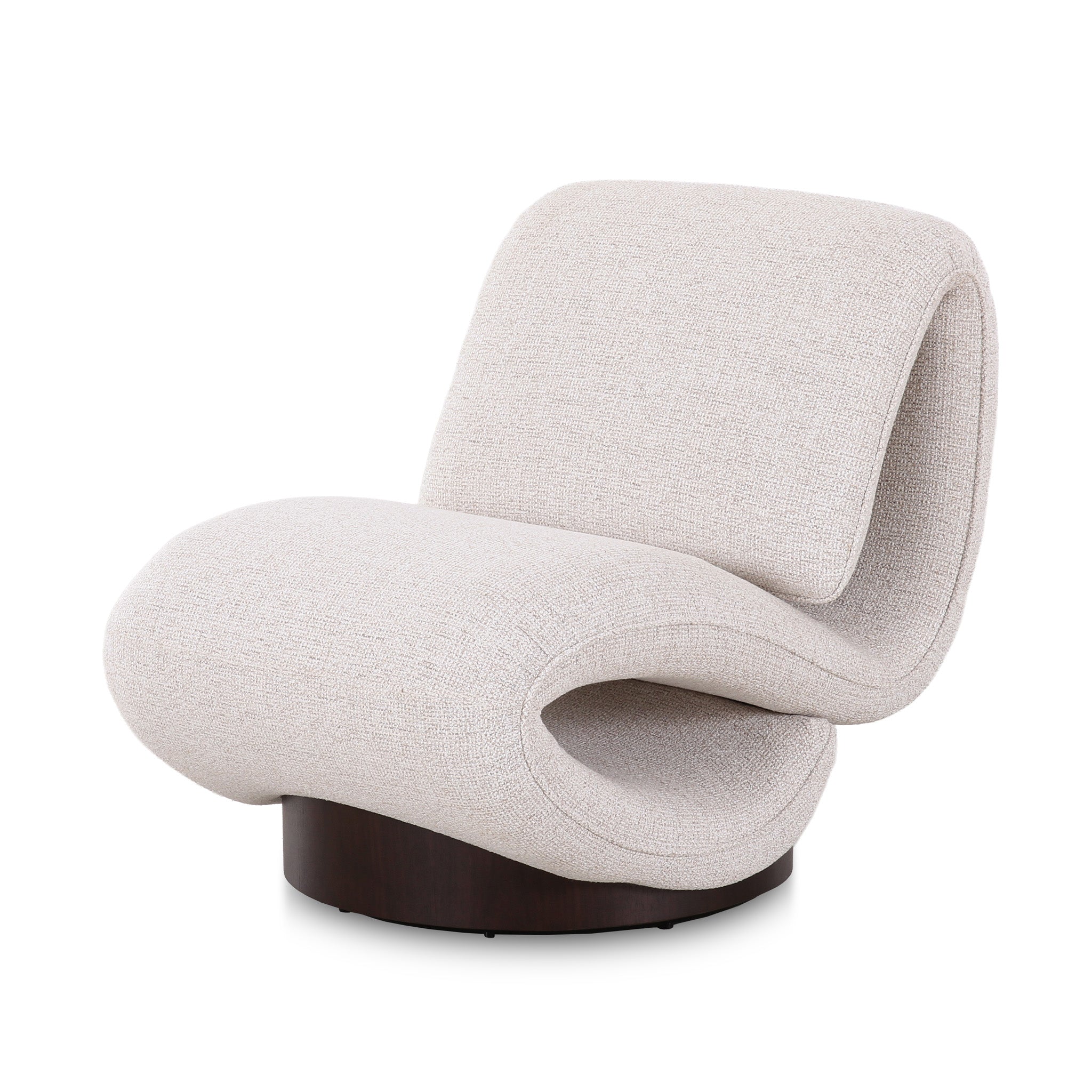 Swivel Lounge Chair - Verona Ivory