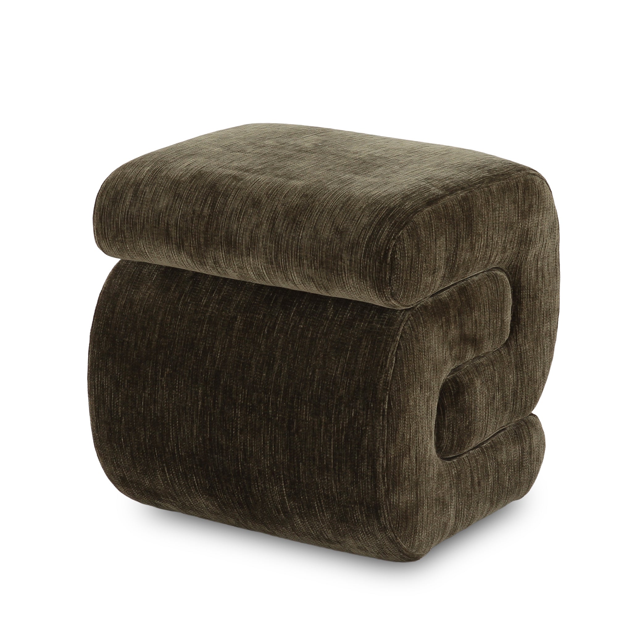 46cm Ottoman - Blink Dark Green