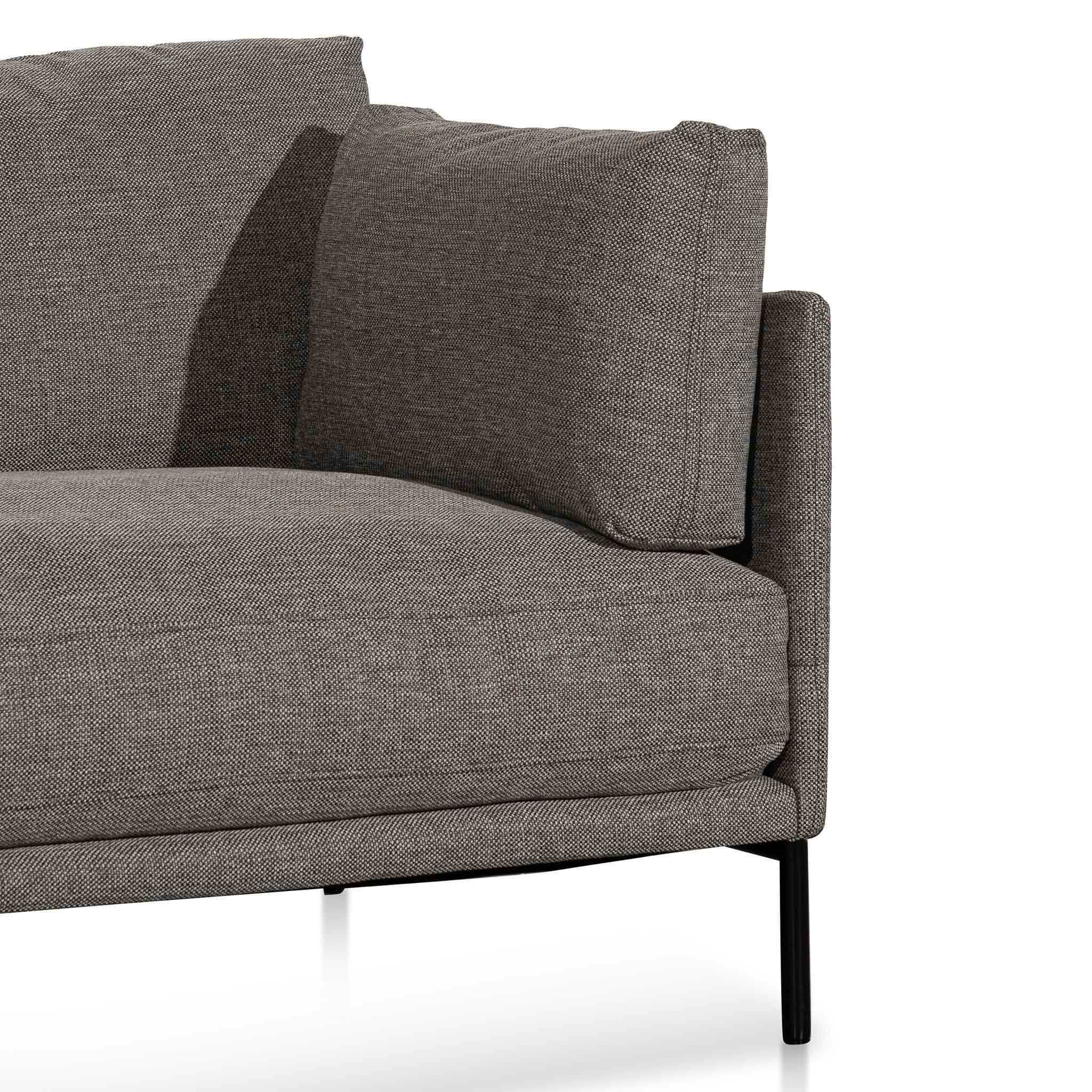 CLC6435-KSO 4 Seater Left Chaise Fabric Sofa - Graphite Grey - Last one