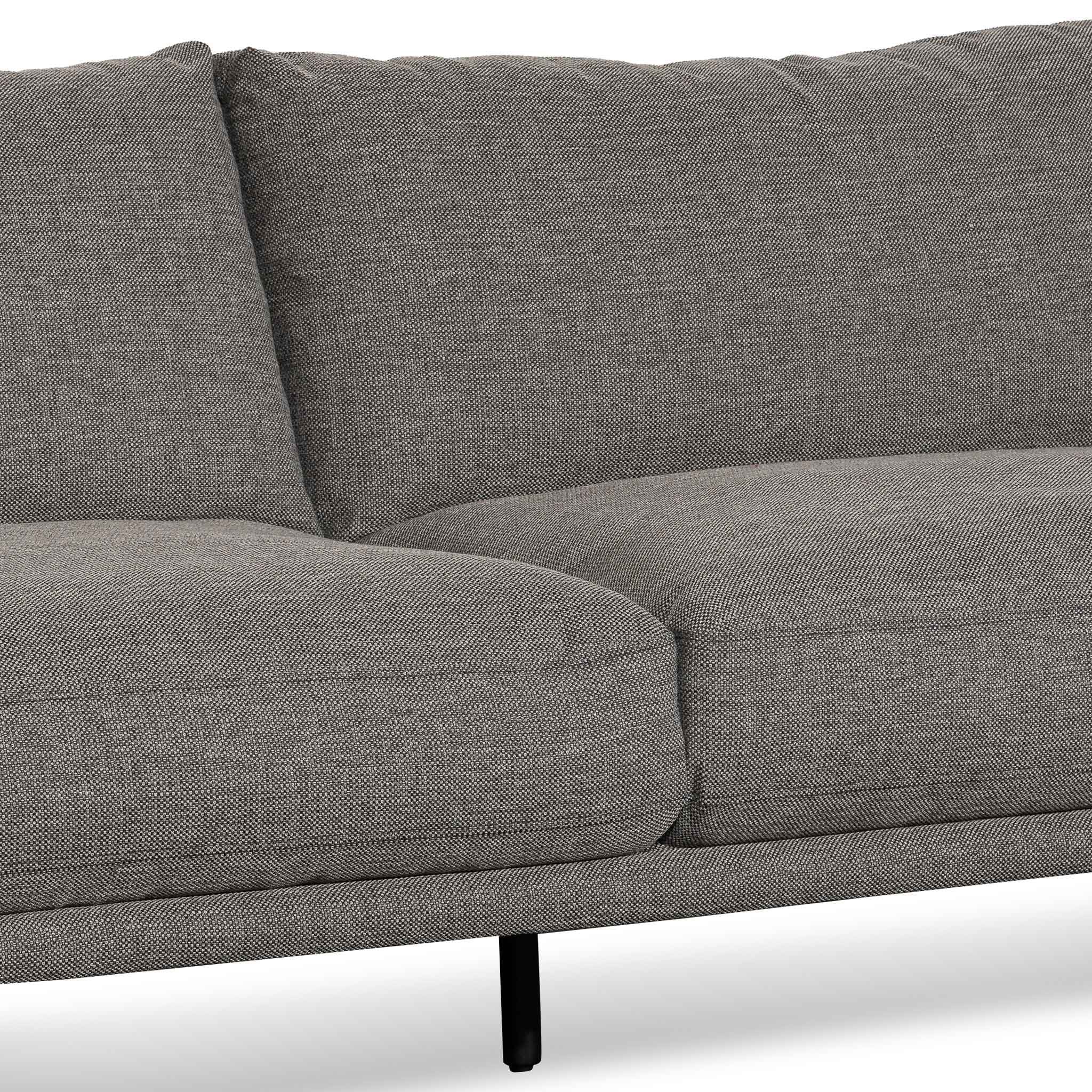 CLC6435-KSO 4 Seater Left Chaise Fabric Sofa - Graphite Grey - Last one