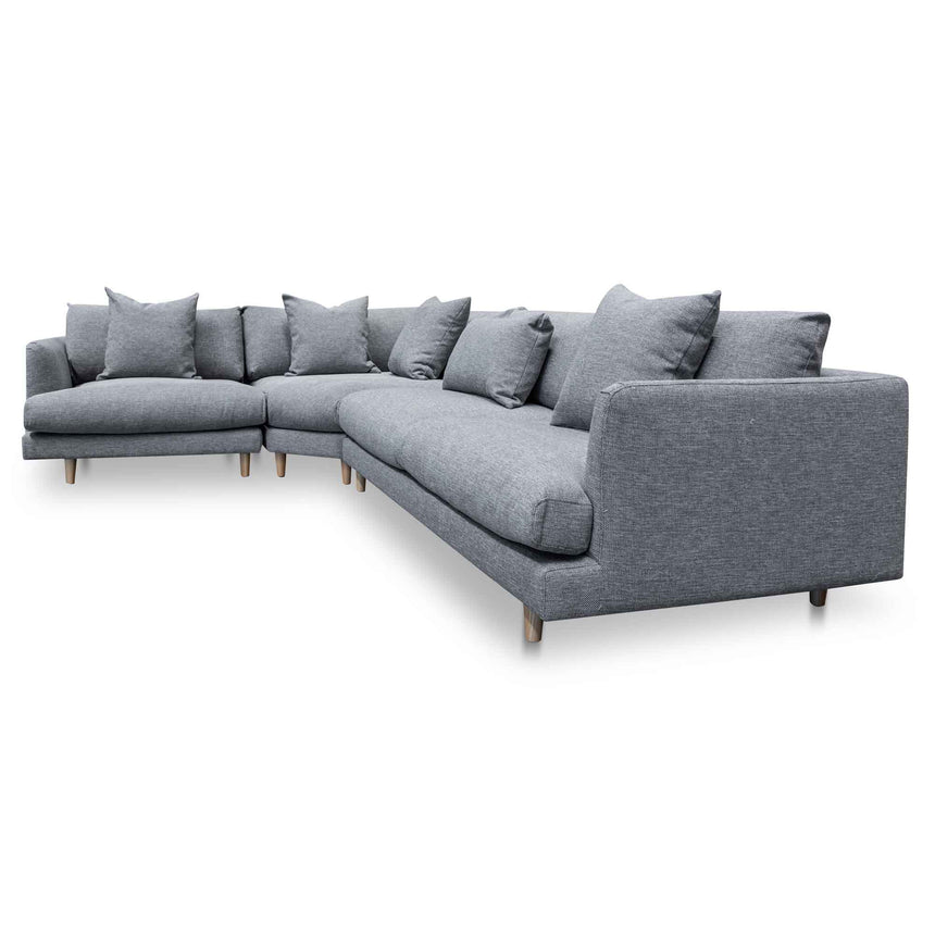 Left Return Modular Sofa - Graphite Grey