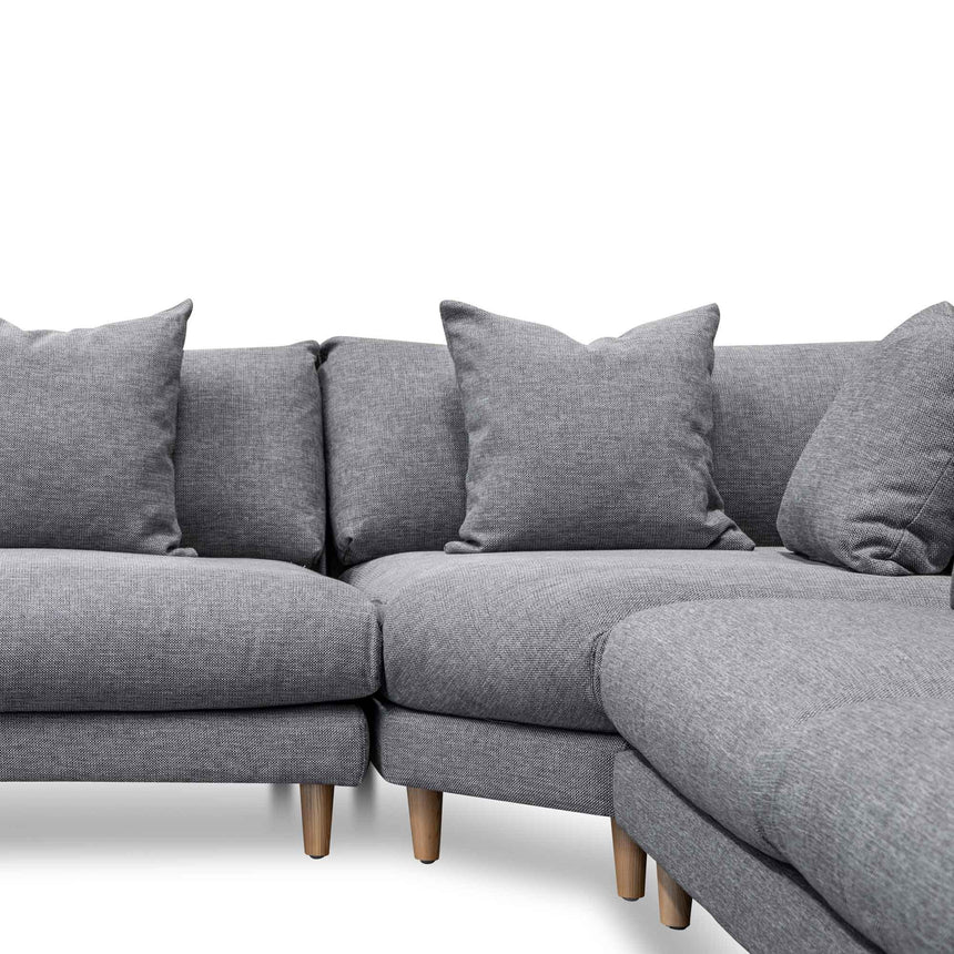 Left Return Modular Sofa - Graphite Grey