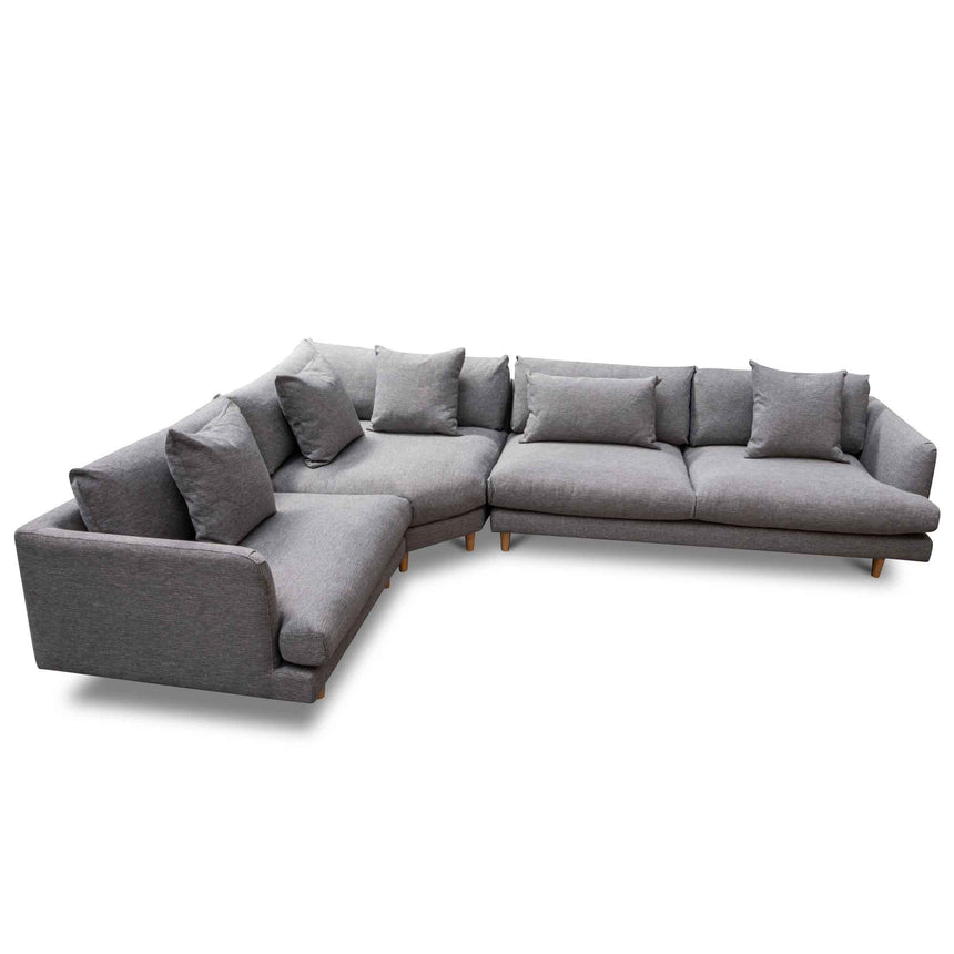 Left Return Modular Sofa - Graphite Grey