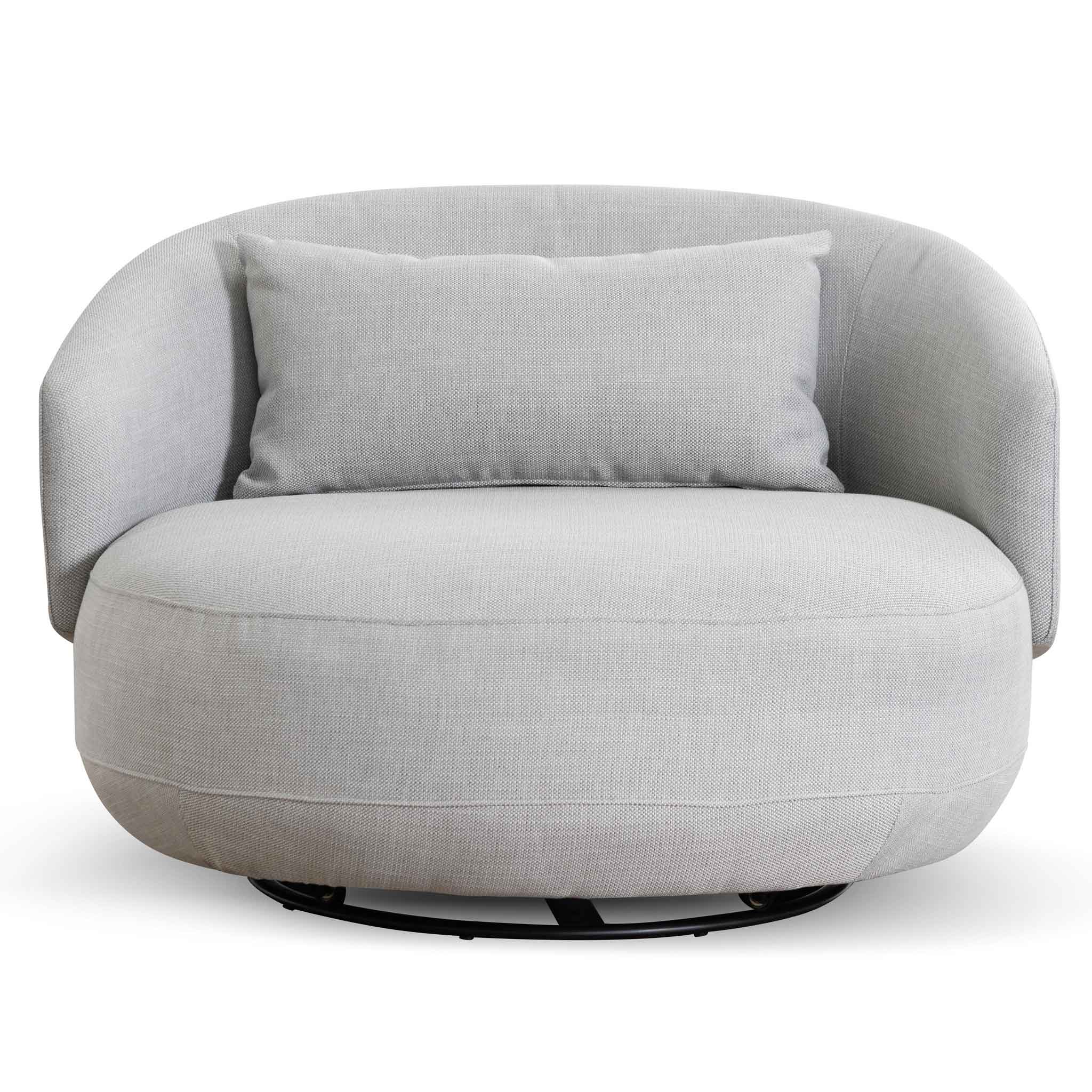 CLC6657-KSO Swivel Armchair - Light Texture Grey