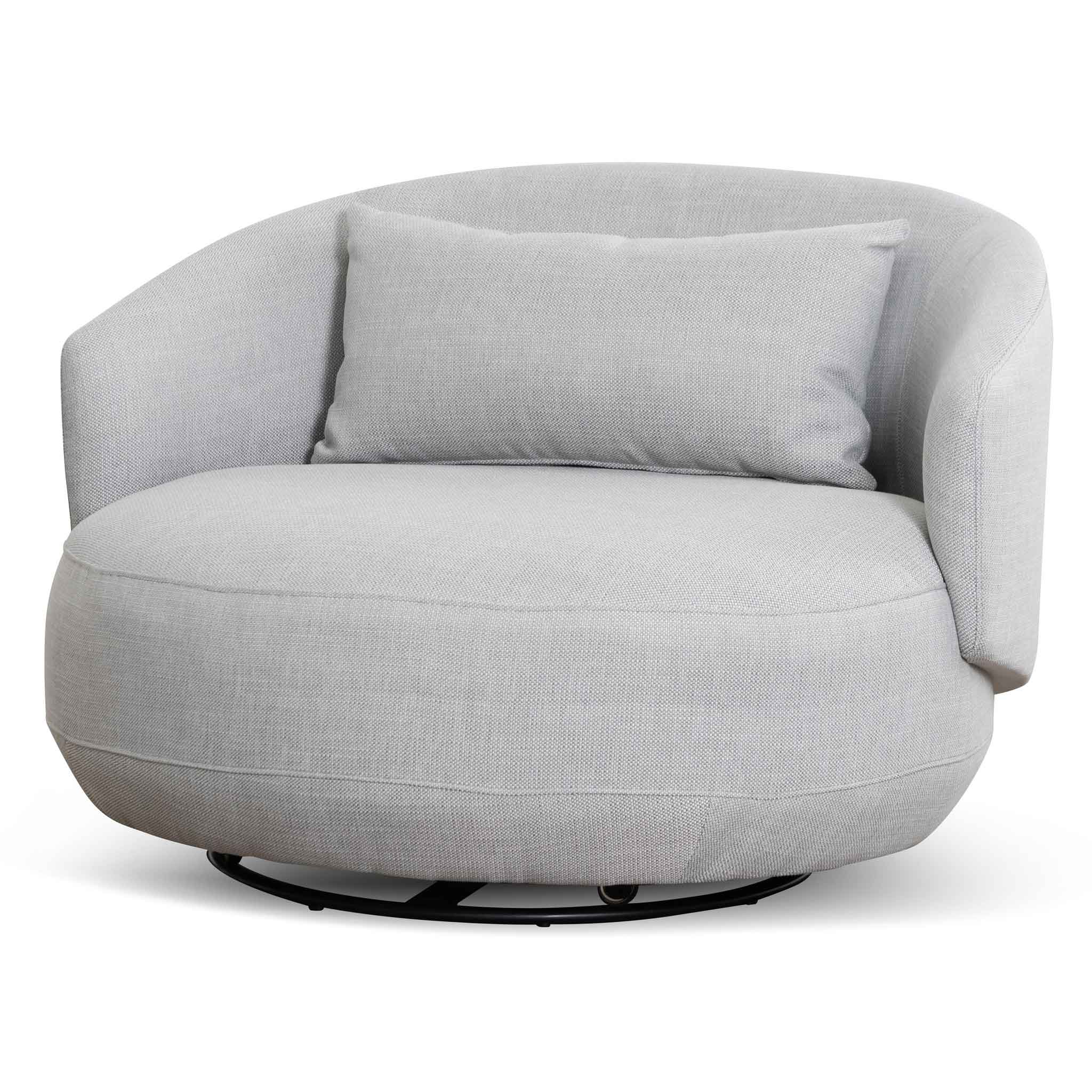 CLC6657-KSO Swivel Armchair - Light Texture Grey