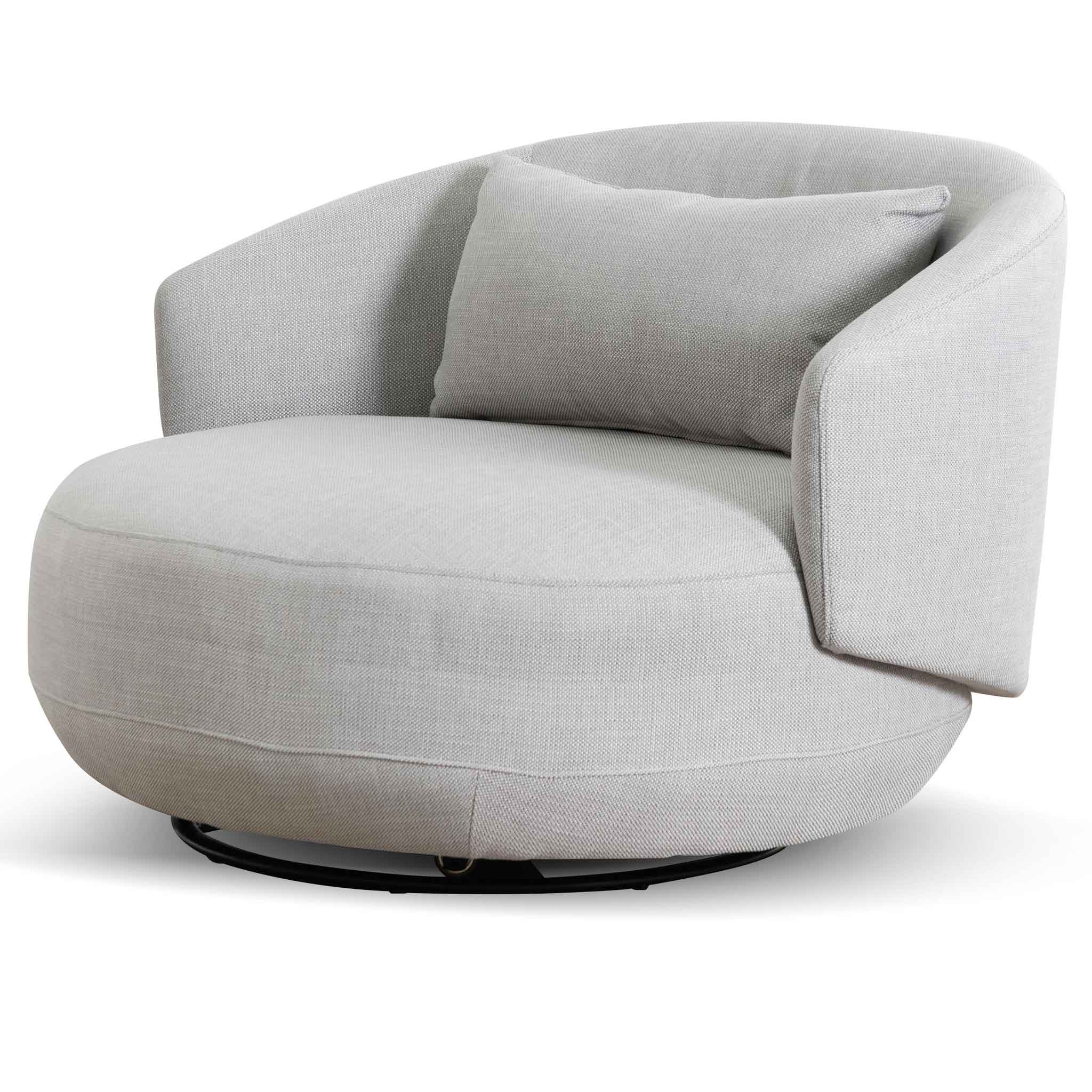 CLC6657-KSO Swivel Armchair - Light Texture Grey