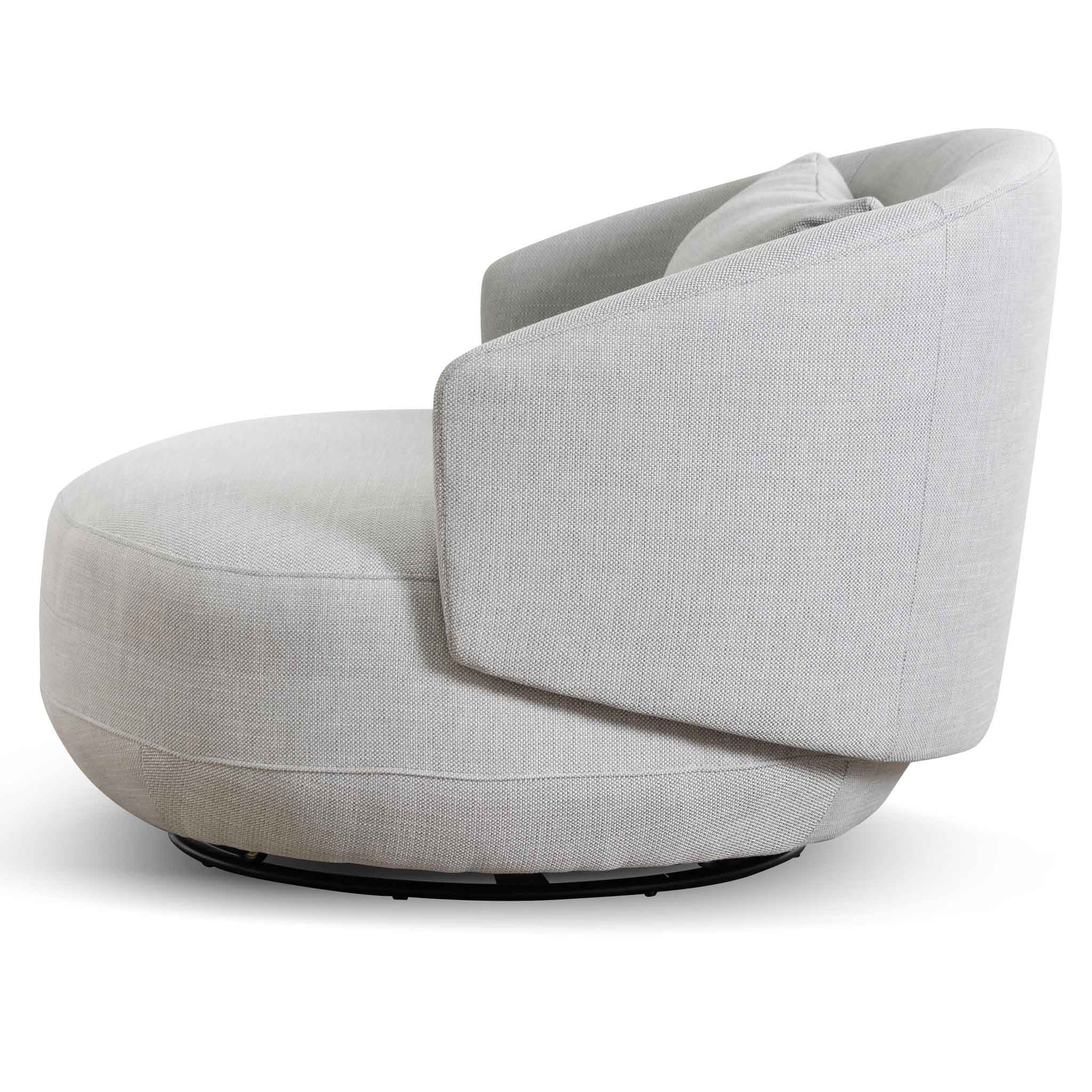 CLC6657-KSO Swivel Armchair - Light Texture Grey