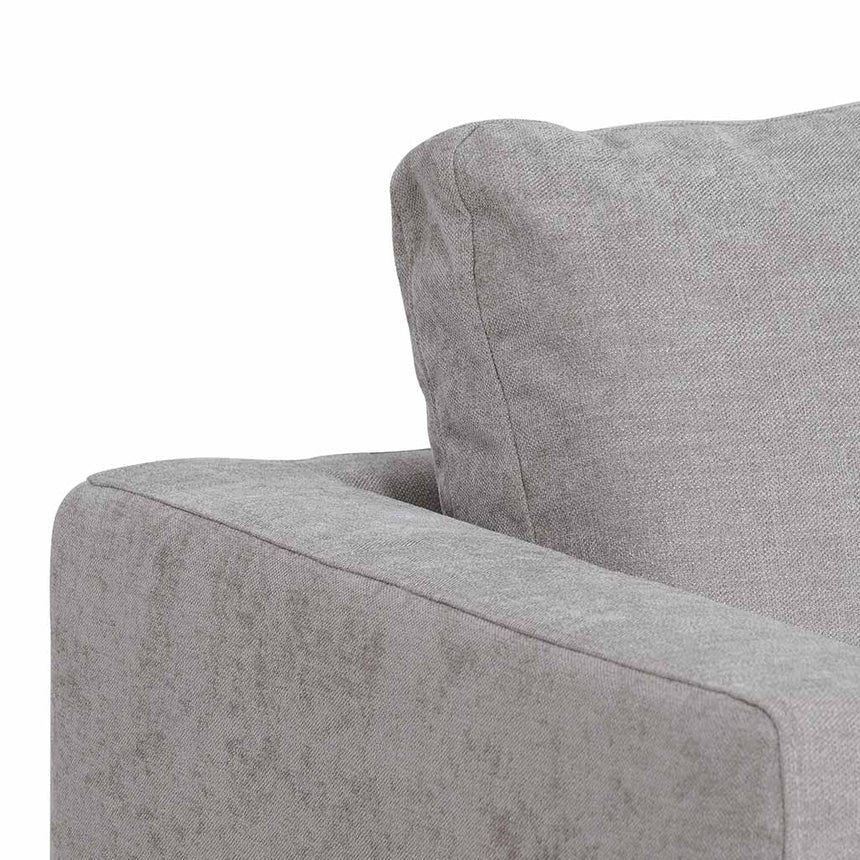 4 Seater Fabric Right Chaise Sofa, Oyster Beige