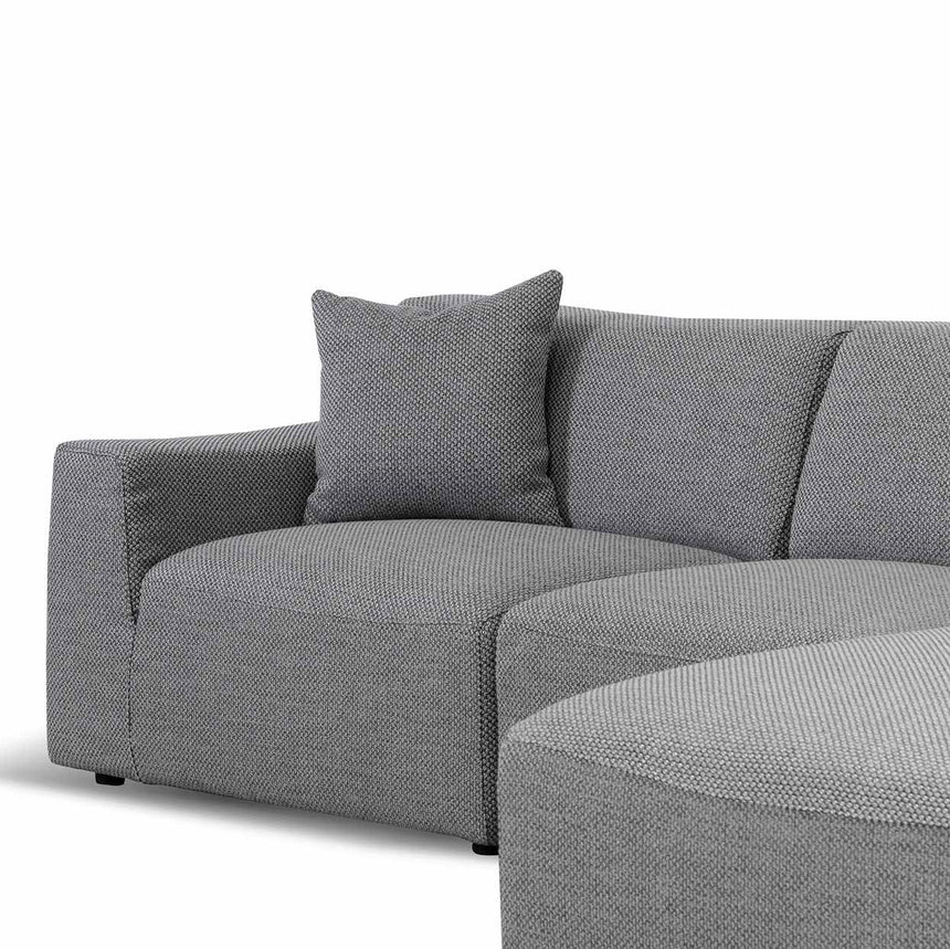 3 Seater Right Chaise Sofa - Noble Grey