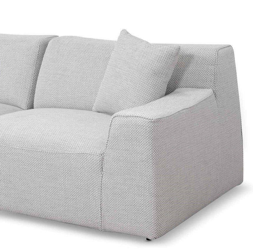 3 Seater Left Chaise Sofa - Passive Grey