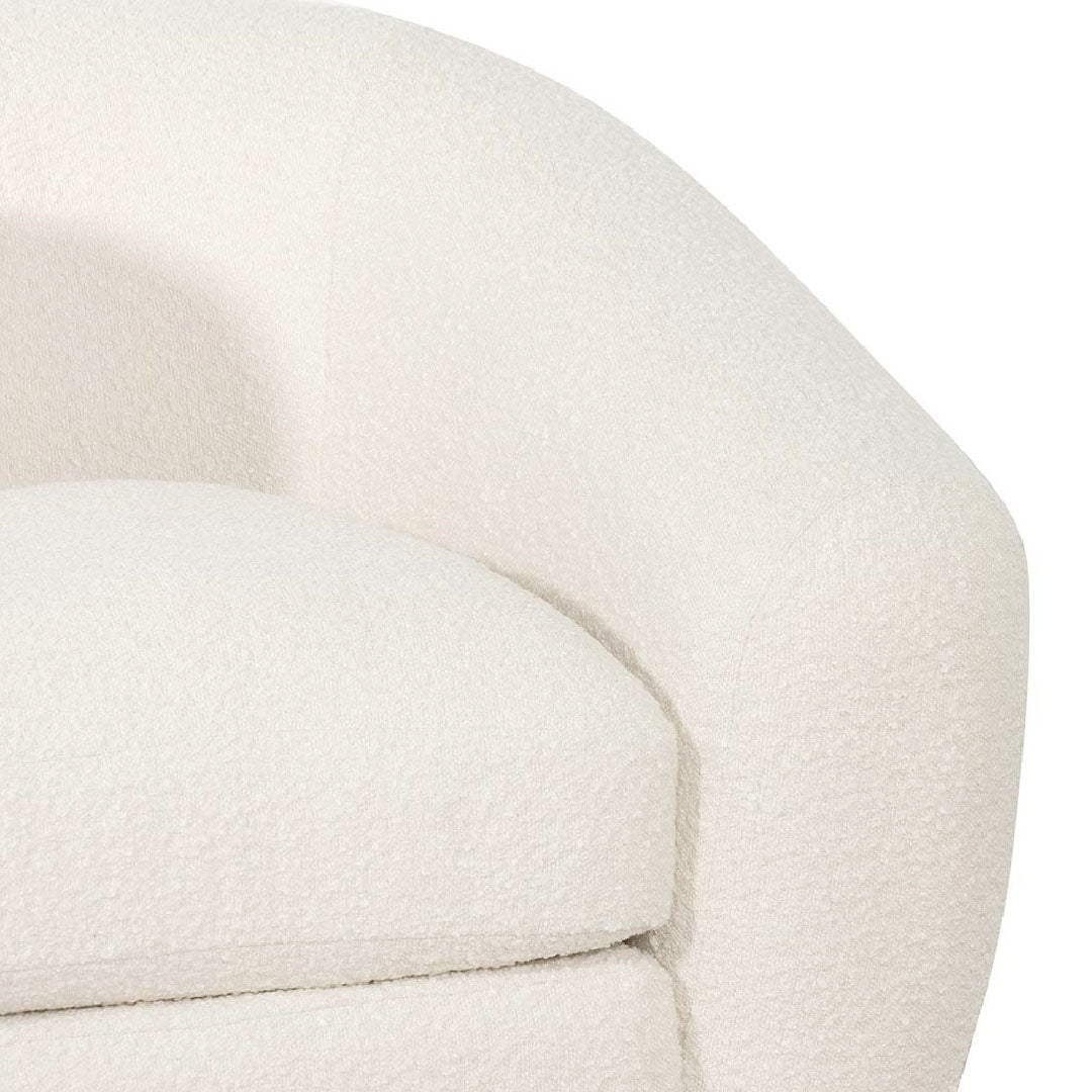Armchair - Ivory White Boucle