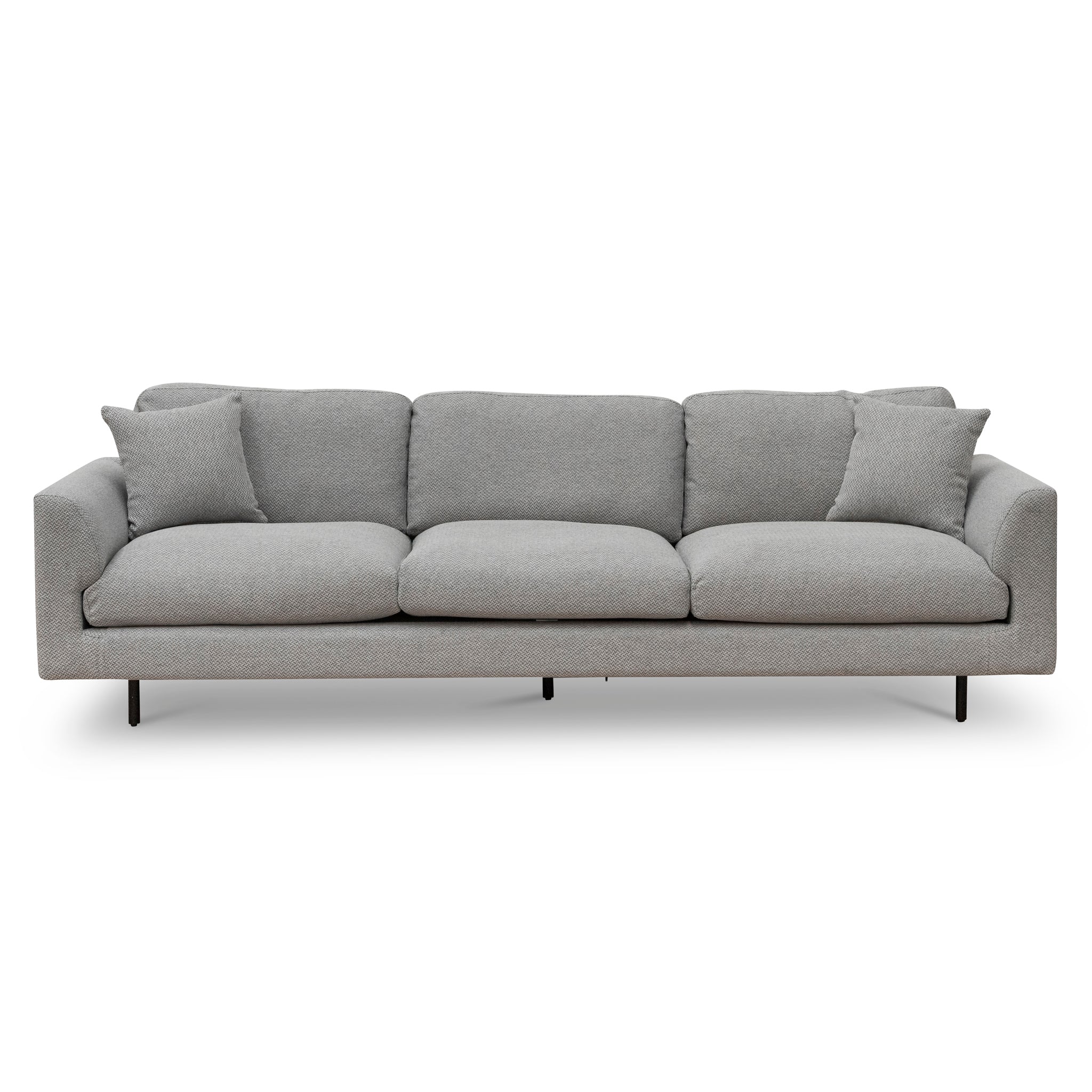 CLC6833-CA 4 Seater Fabric Sofa - Grey