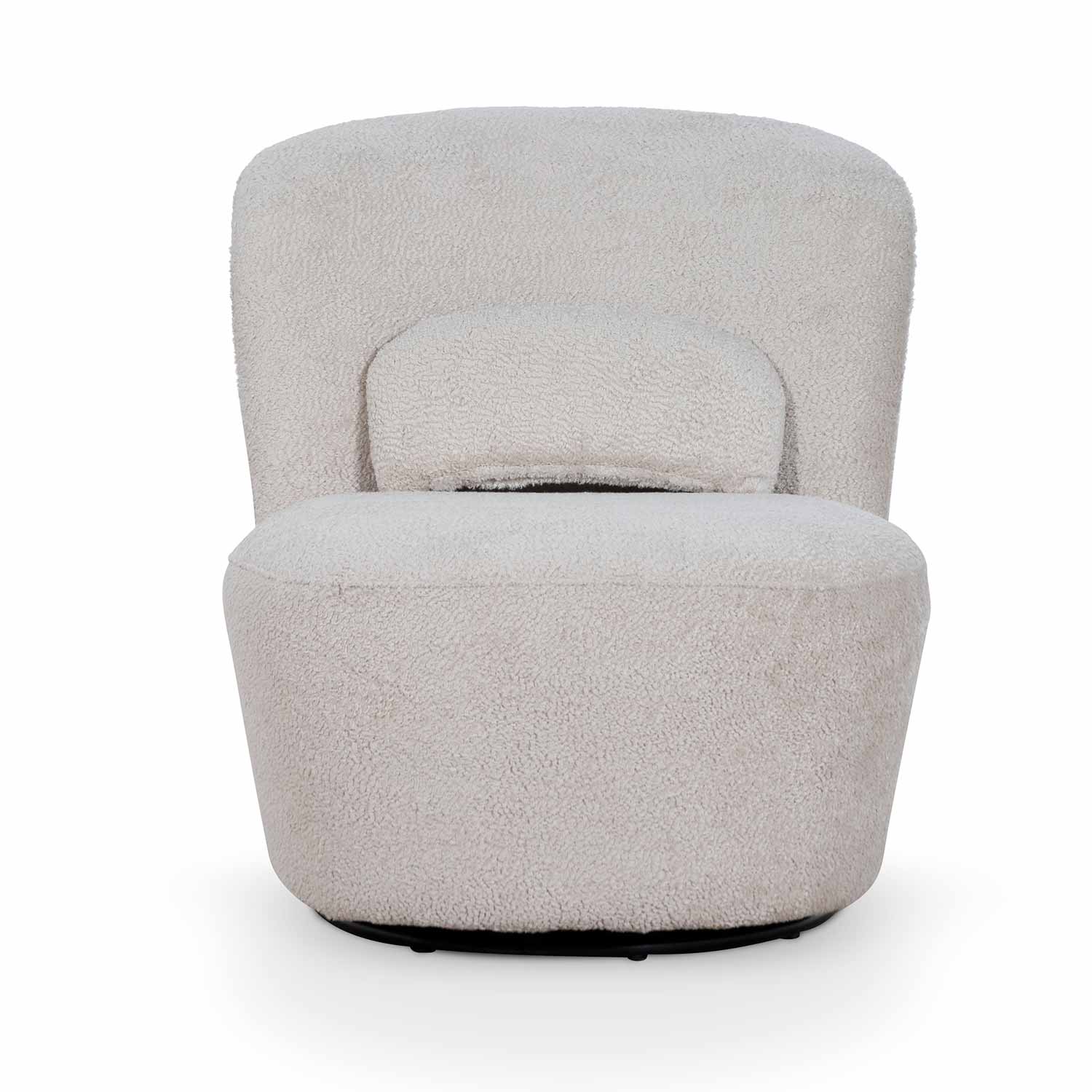 CLC6835-CA Swivel Lounge Chair - Ivory Teddy