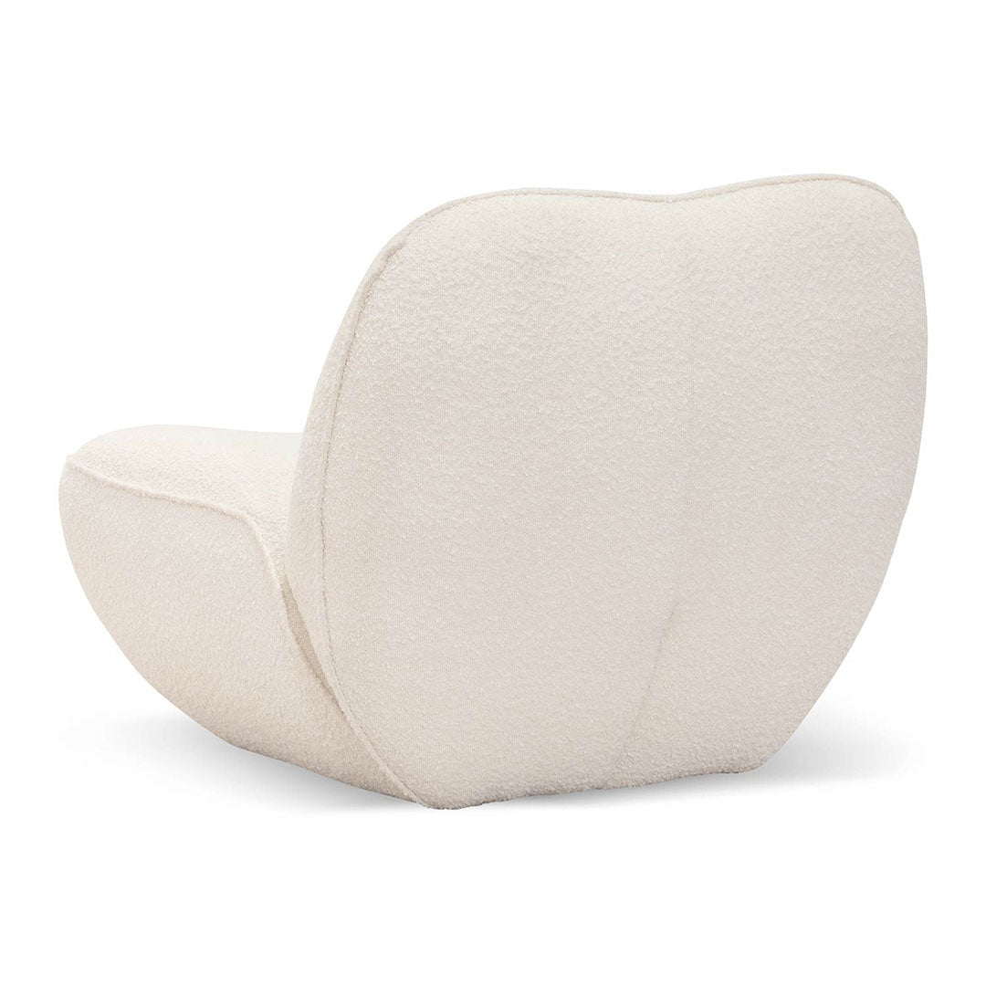 Lounge Chair - Ivory White Boucle