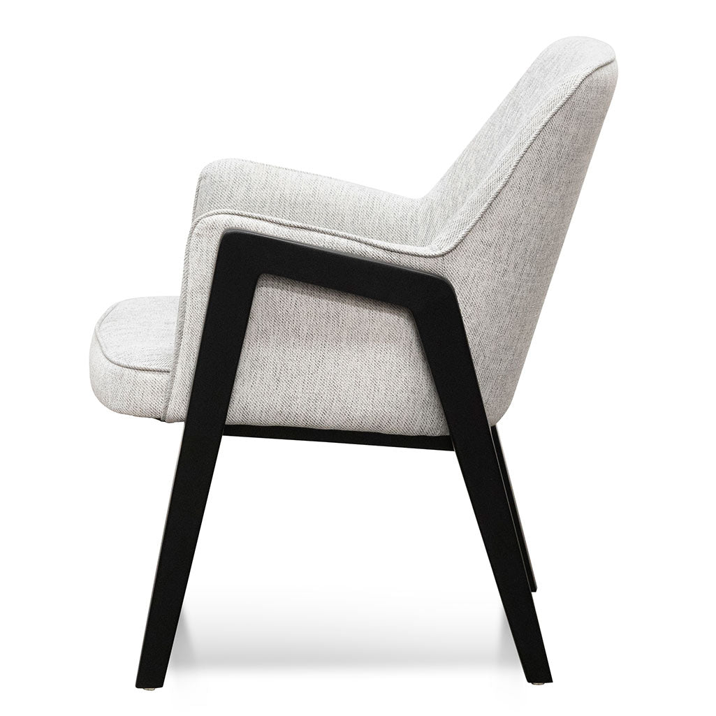 Fabric Lounge Chair - Silver Grey - Trent