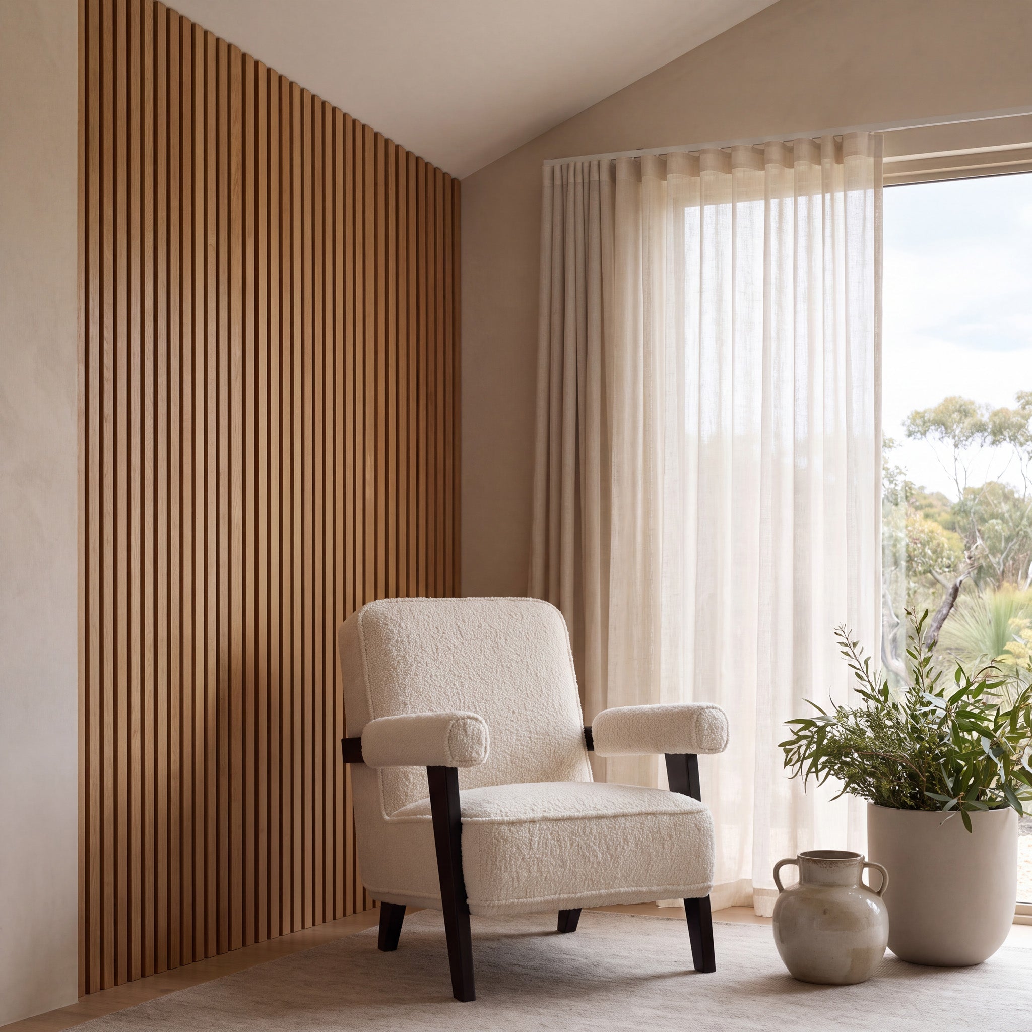 Armchair - Ivory White Sherpa