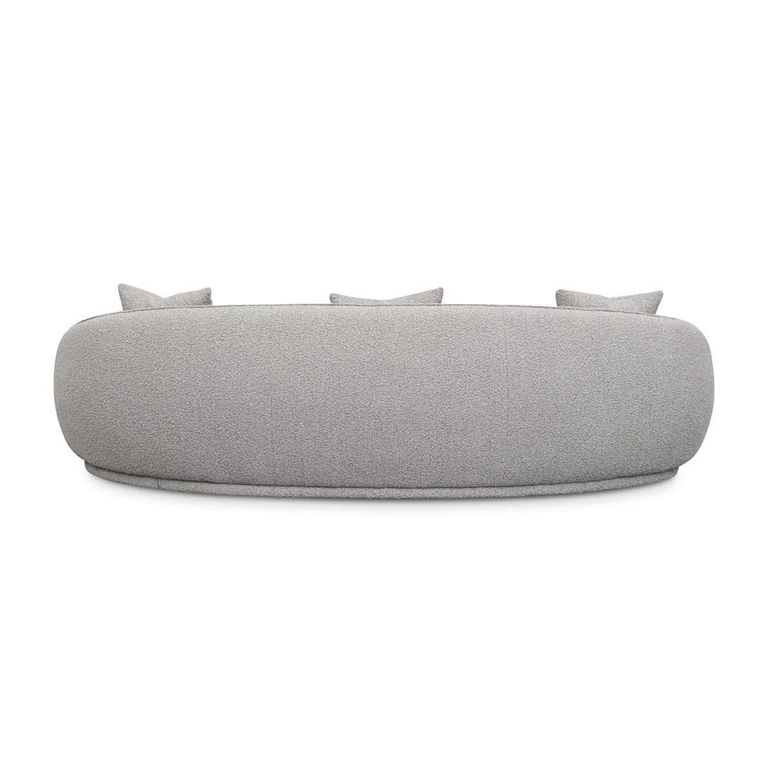 4 Seater Sofa - Ash Grey Boucle