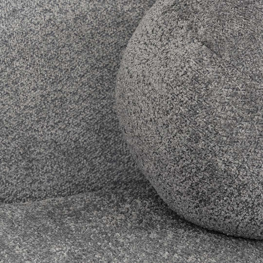 3 Seater Fabric Sofa - Iron Grey