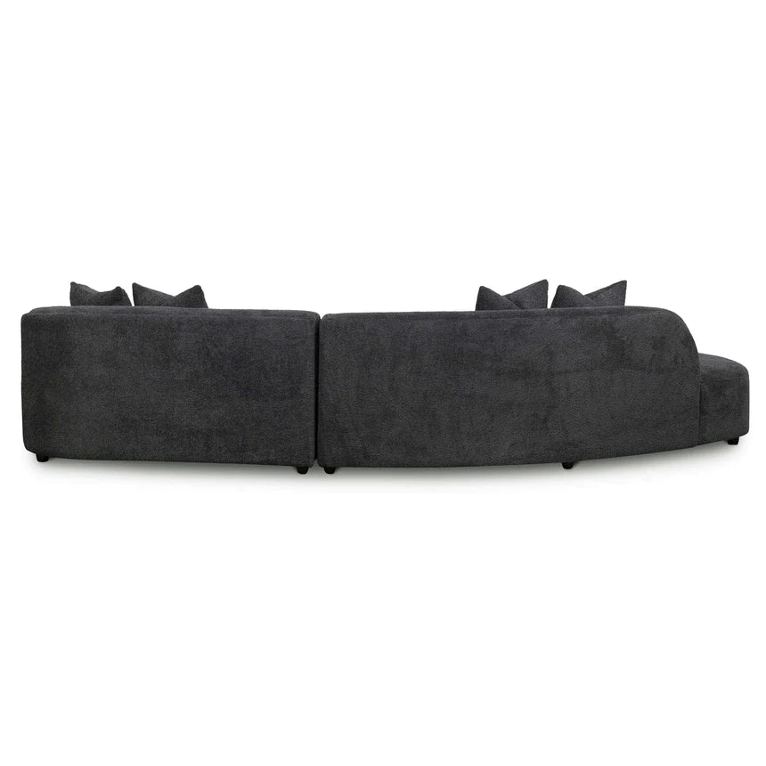 Left Chaise Sofa - Charcoal Fleece