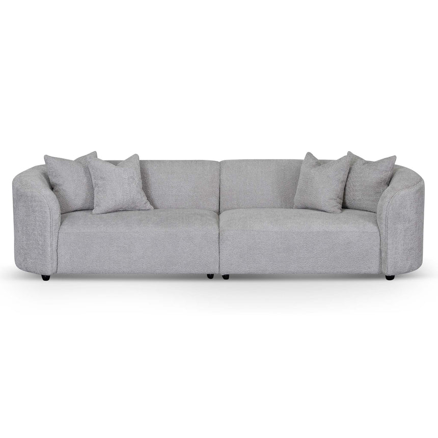 4 Seater Sofa - Light Grey Fleece