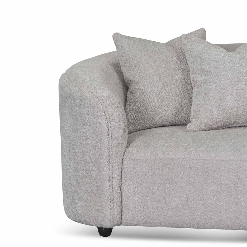 4 Seater Sofa - Light Grey Fleece