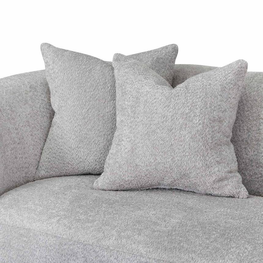 4 Seater Sofa - Light Grey Fleece