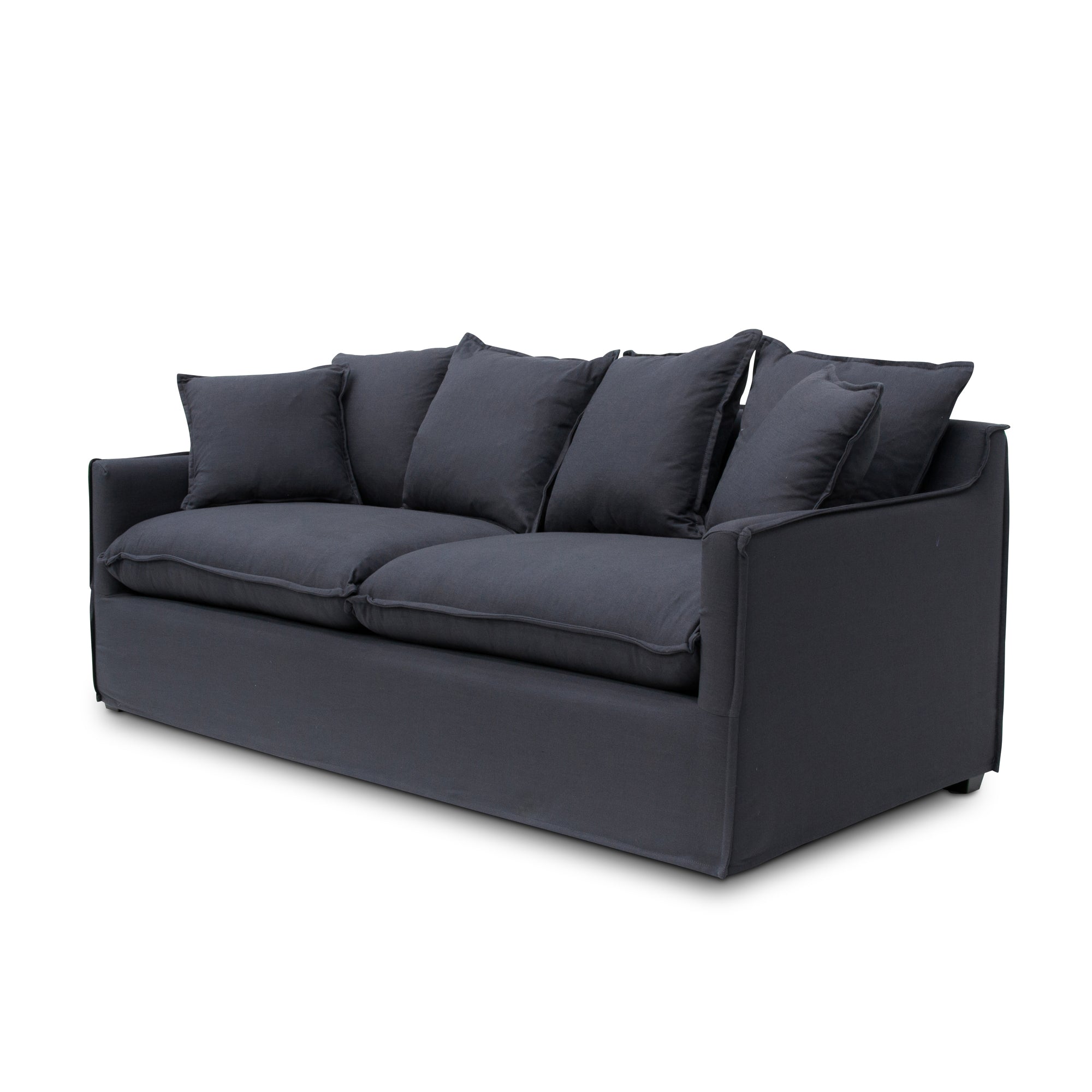 CLC8123-CA 3 Seater Fabric Sofa - Charcoal Linen - Last one