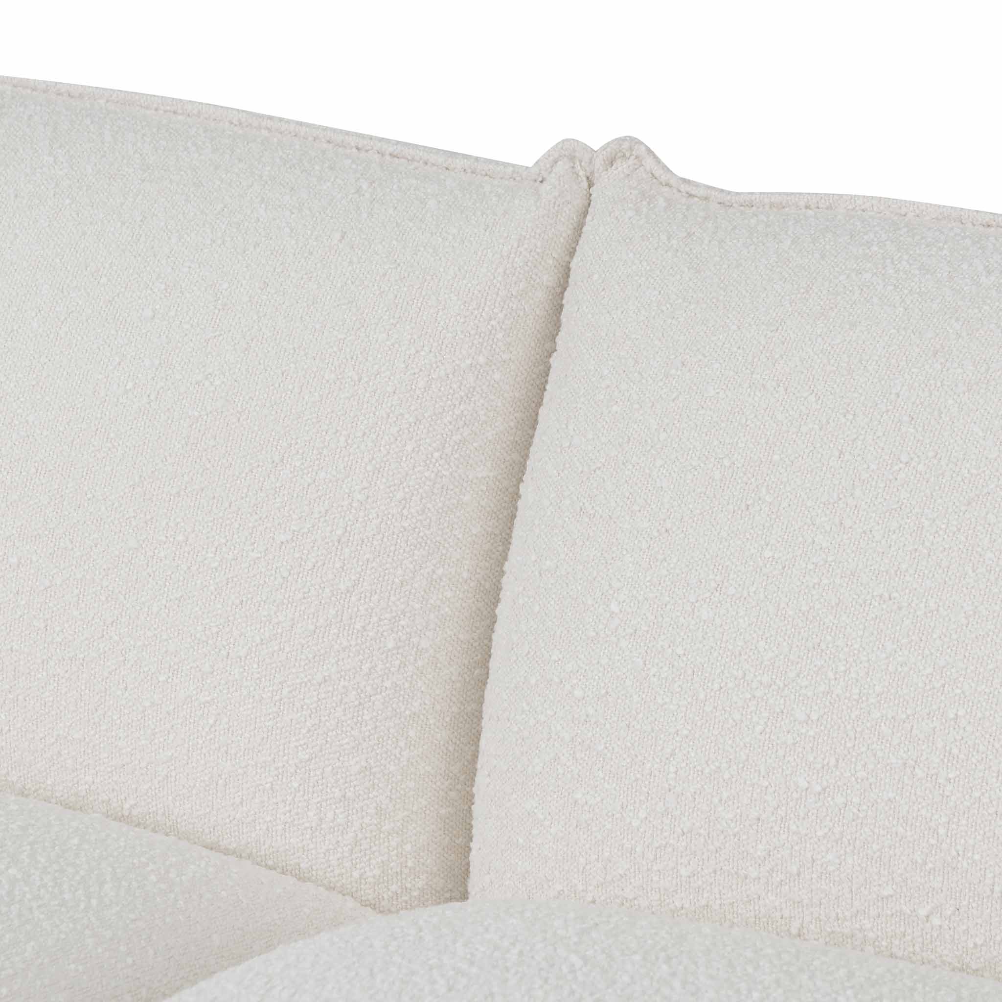 CLC8177-IG 2.28m 3 Seater Sofa - White Wash Boucle