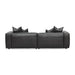 4 Seater Sofa with Cushion and Pillow - Shadow Grey Leather - image 8