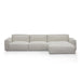 Right Chaise Fabric Sofa - Fog Grey - image 2