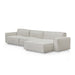 Right Chaise Fabric Sofa - Fog Grey - image 3