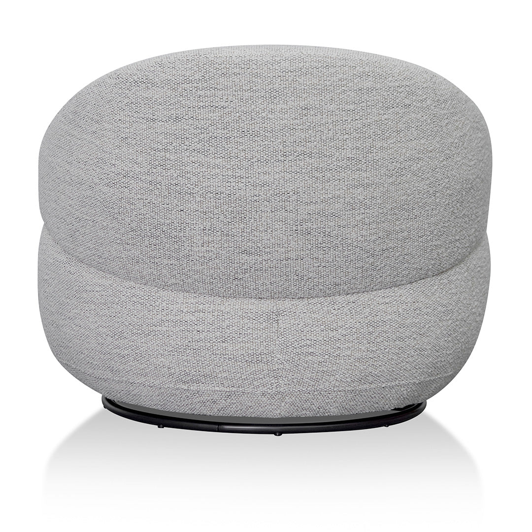 Swivel Fabric Lounge Chair - Fog Grey - image 4