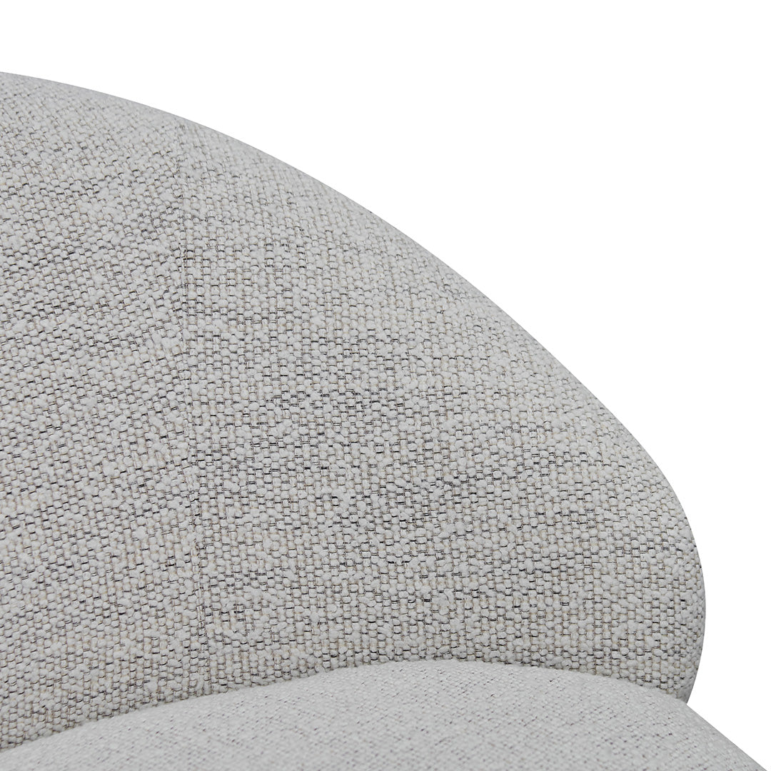 Swivel Fabric Lounge Chair - Fog Grey - image 7