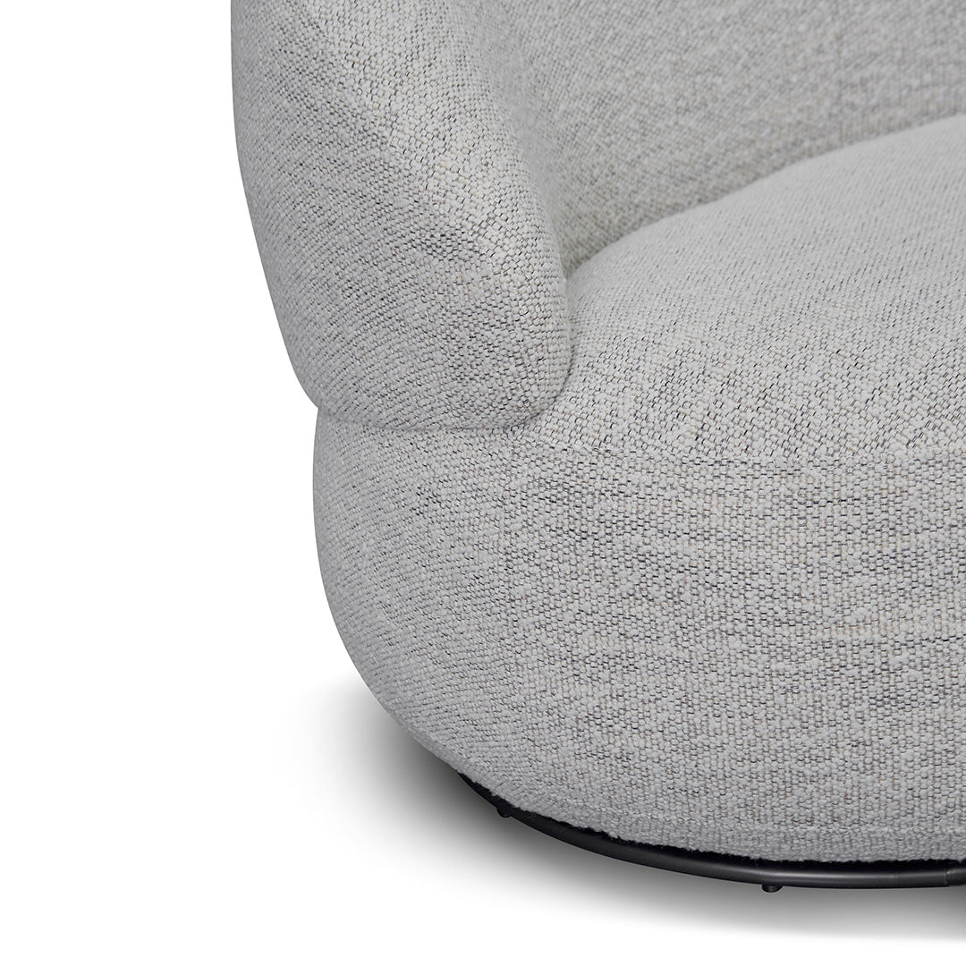 Swivel Fabric Lounge Chair - Fog Grey - image 6